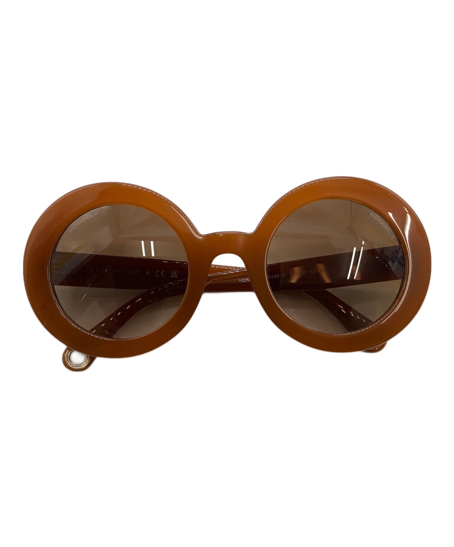 Preowned Chanel Sunglasses Chanel Chanel Logo Sunglasses Eye Wear Plastic Silver  main image 4