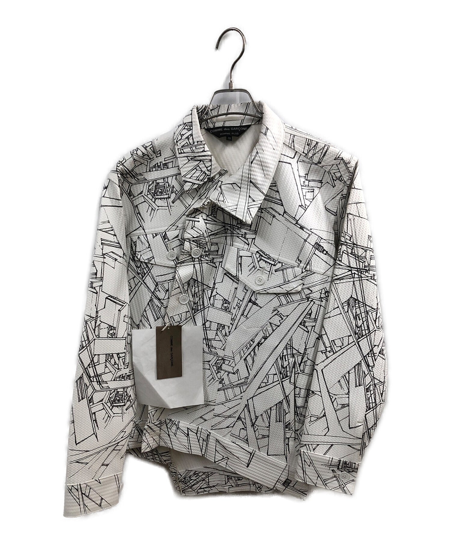 Pre-owned] COMME des GARCONS Faux Leather Twist Jacket PB-J055 