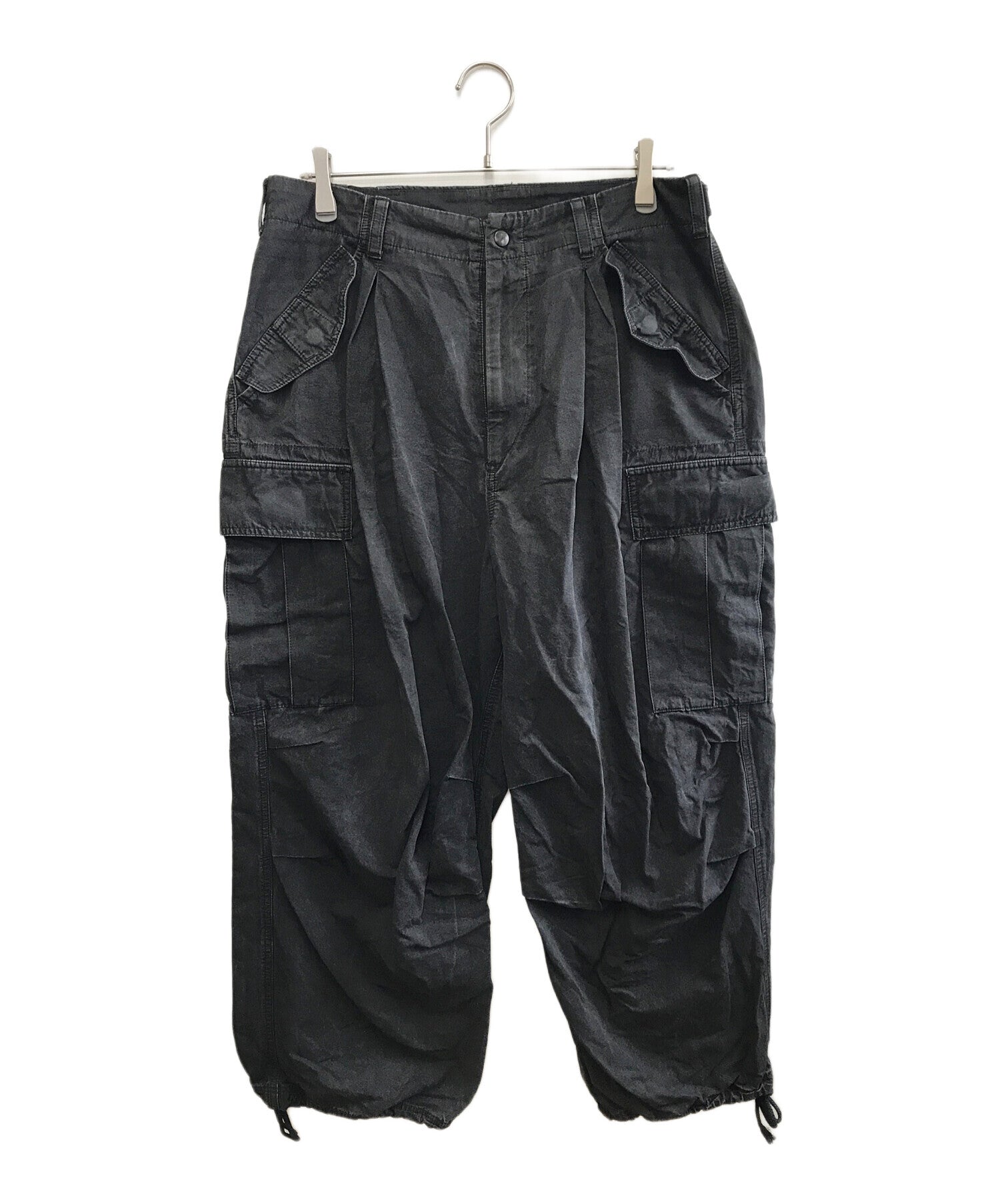パンツ Yohji Yamamoto Pour Homme Cargo Pants COTTON LINEN DUMP ROOLER PRINTING CARGO PANTS(XS Grey): Vintage