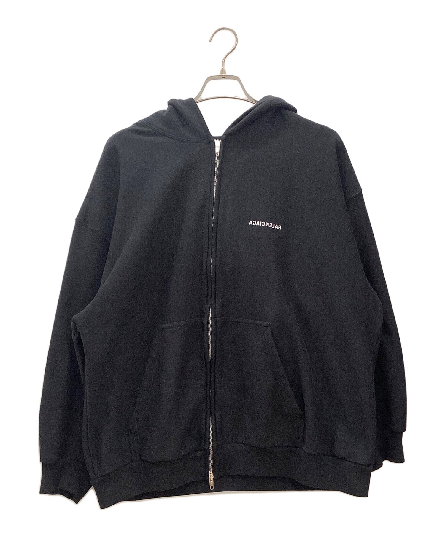 Pre-owned] BALENCIAGA Mirror Logo Zip Hoodie BALENCIAGA 720424 