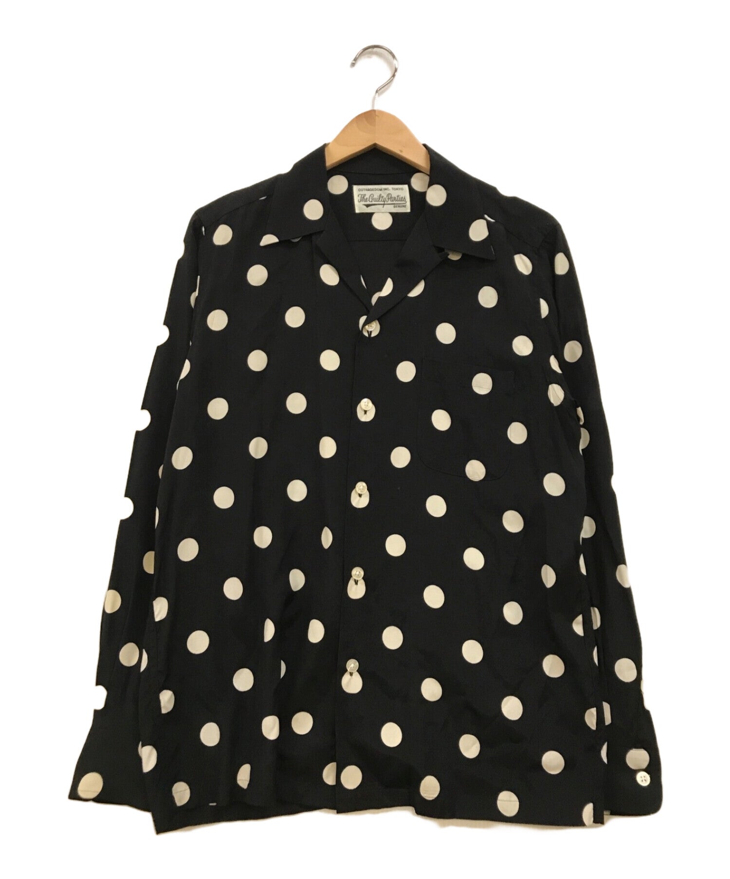 [Pre-owned] WACKO MARIA BIG DOTS SHIRT Open collar shirt