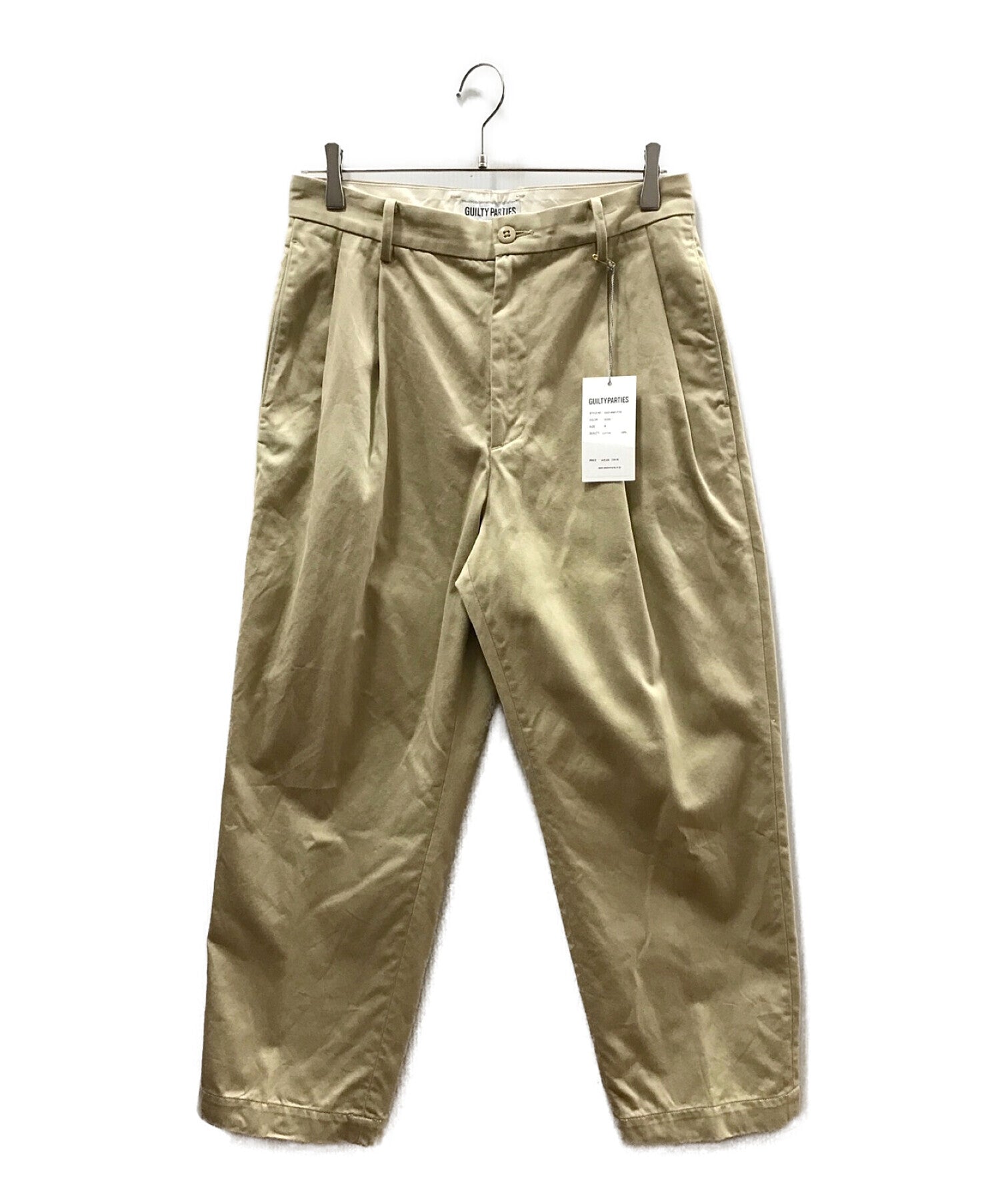 [Pre-owned] WACKO MARIA DOUBLE PLEATED CHINO TROUSERS 23SS-WMP-PT02