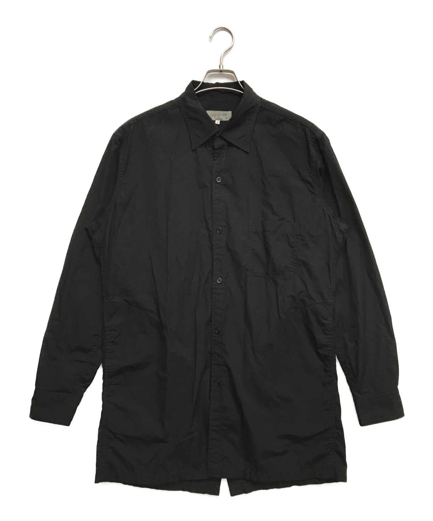 Pre-owned] Yohji Yamamoto pour homme Back Open Chain Stitch Sew Shirt Shirt  Long Sleeve Shirt HW-B02-001