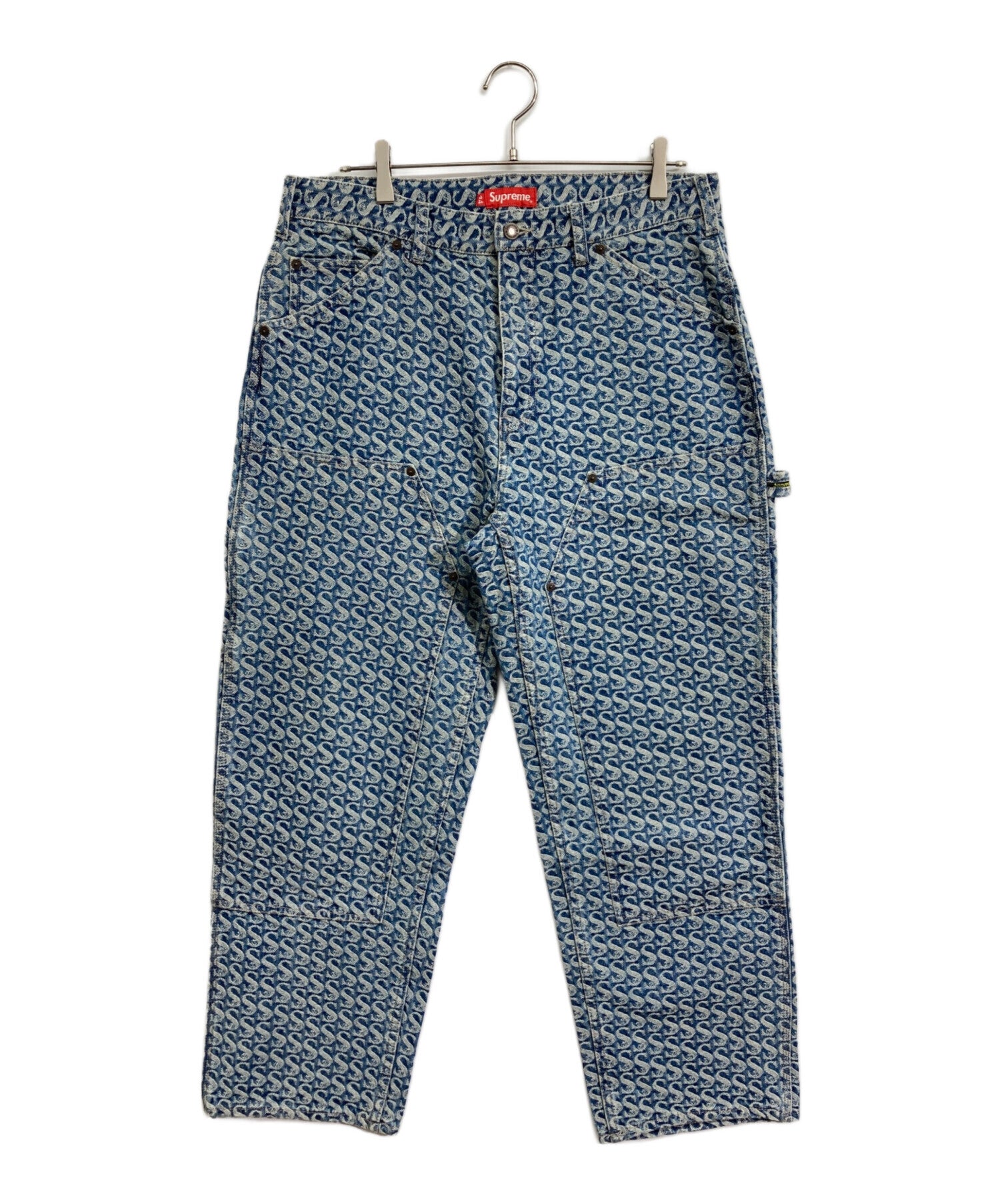 Monogram Double Knee Denim Painter Pant