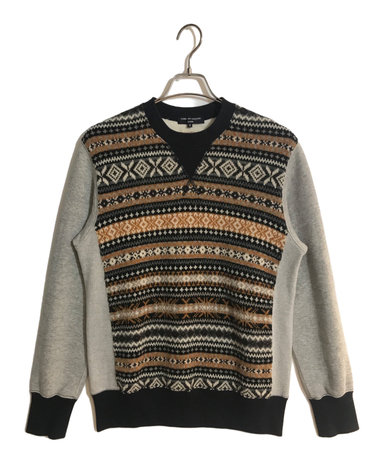 Pre-owned] COMME des GARCONS HOMME Nordic Pattern Knit Switched  
