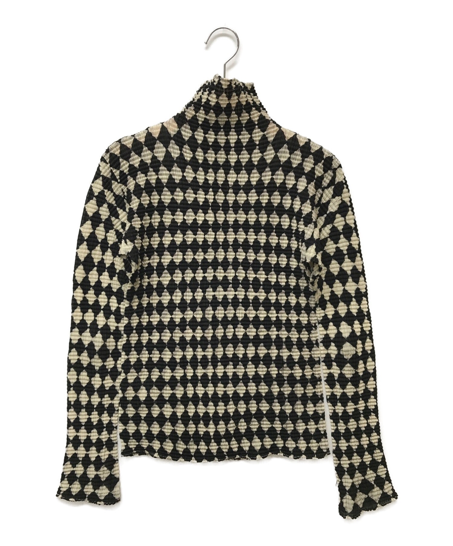 [Pre-owned] ISSEY MIYAKE Diamond Check Pleated Cut and Sewn IM92-FJ617