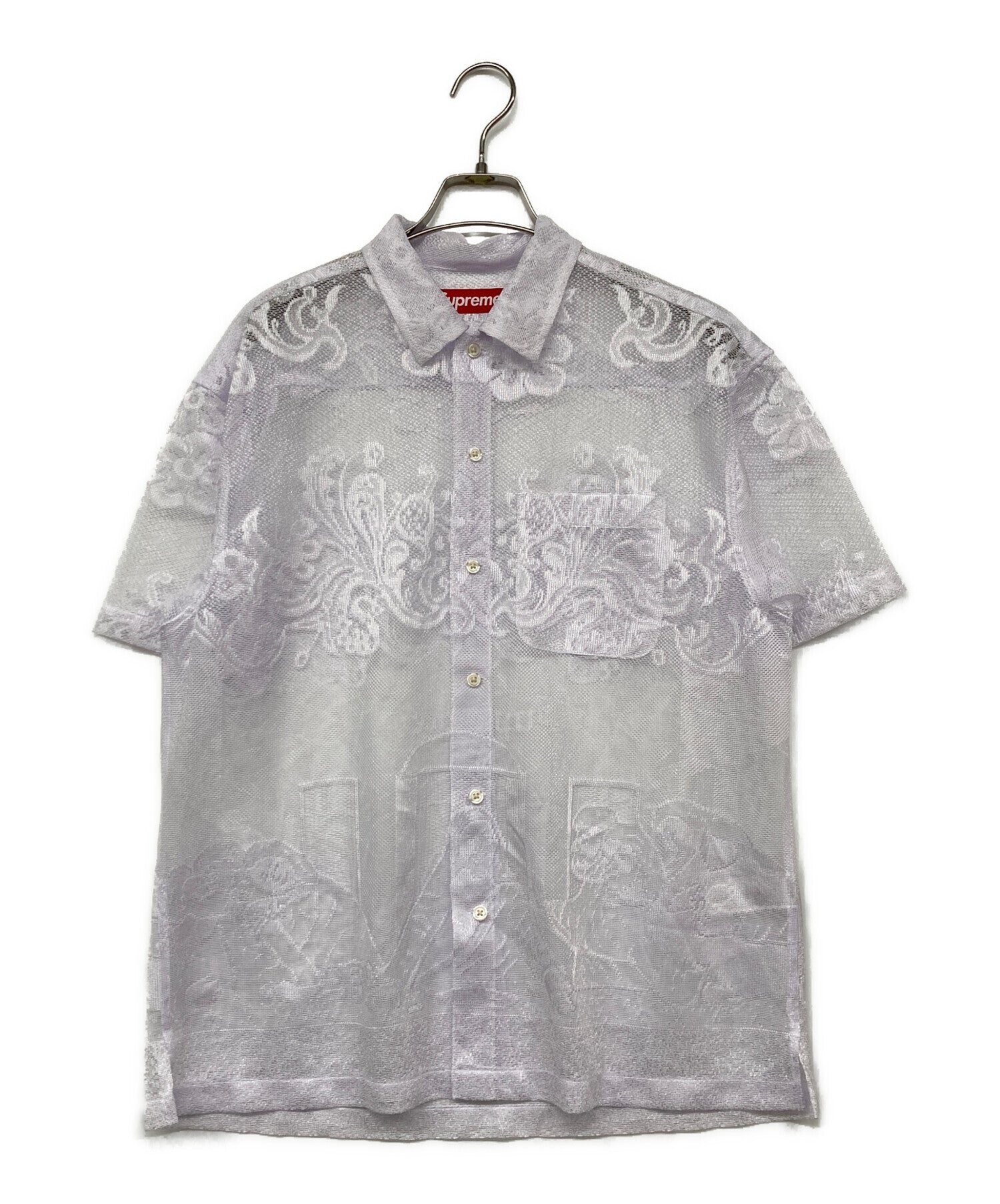 トップス 25SS Supreme Last Supper Lace S/S Shirt Supreme Last Supper Lace S/S Shirt White Men's - SS25 - US