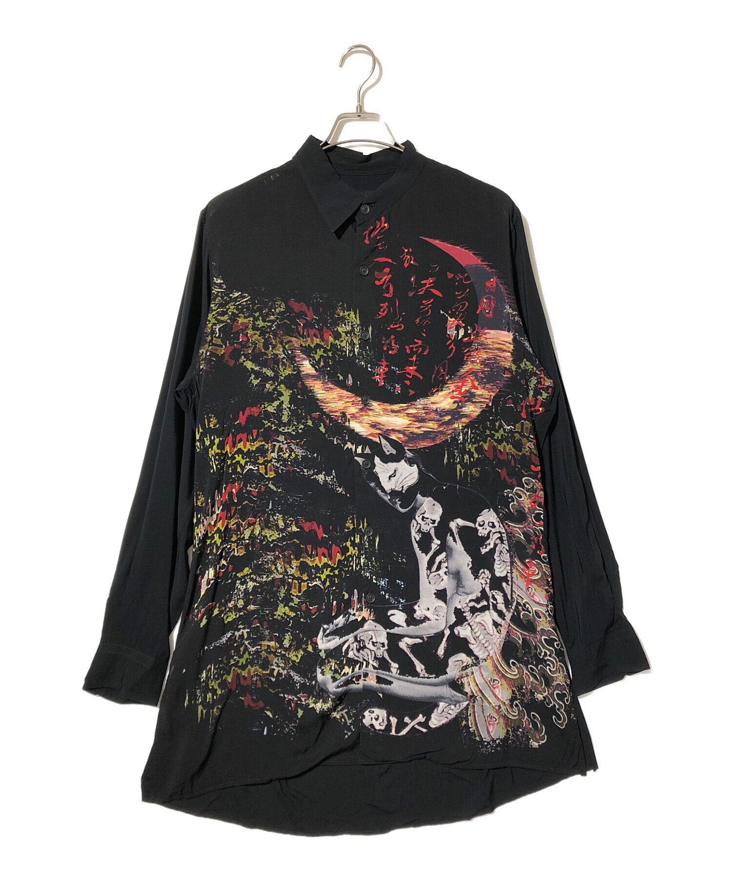 [Pre-owned] BLACK Scandal Yohji Yamamoto BS Cu 4-pattern B printed shirt  HR-B60-881