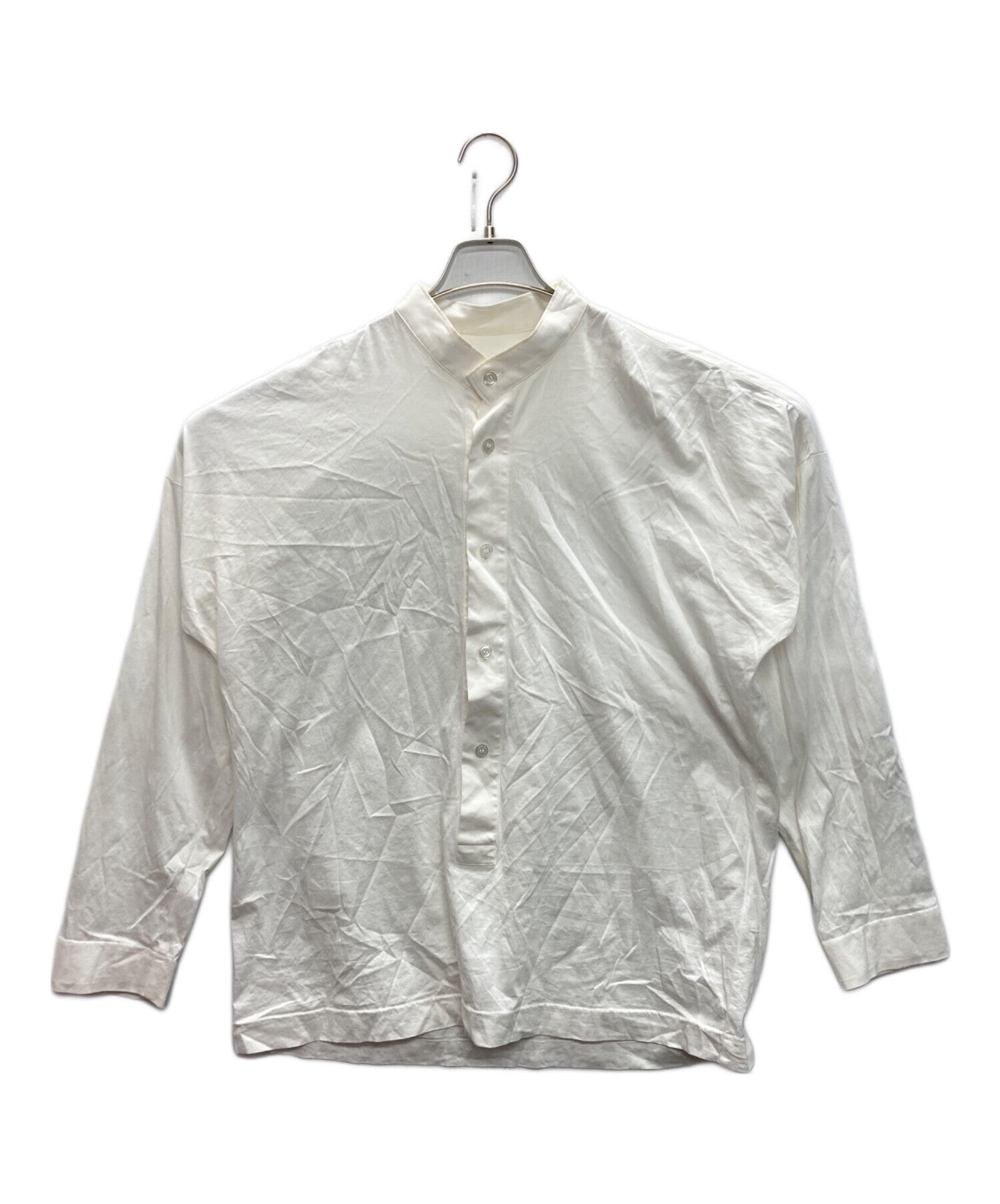 【新品】HOMMEPLISSEISSEY MIYAKE JERSEY SHIRT HOMME PLISSÉ ISSEY MIYAKE: White Stripe Jersey Shirt | SSENSE
