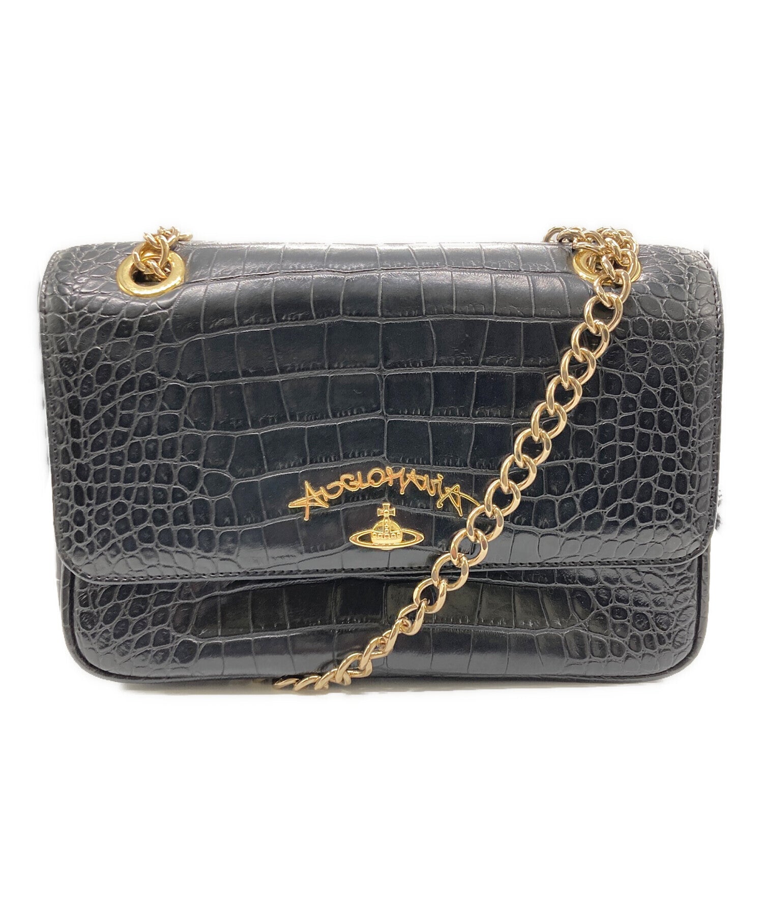 Pre-owned] Vivienne Westwood ANGLOMANIA Dorset Faux Croc Bag