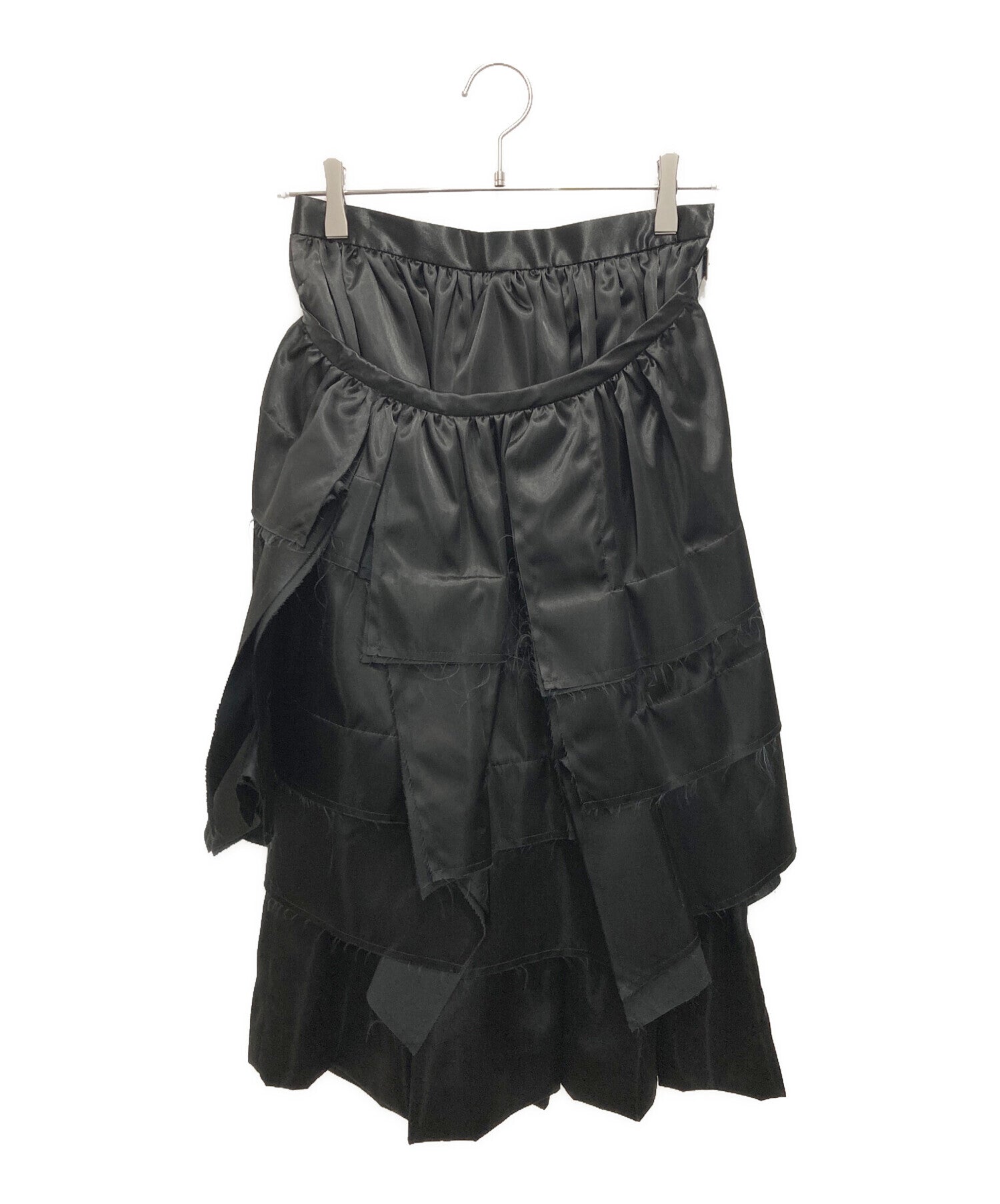 Pre-owned] COMME des GARCONS Cutoff Tiered Wrap Skirt in