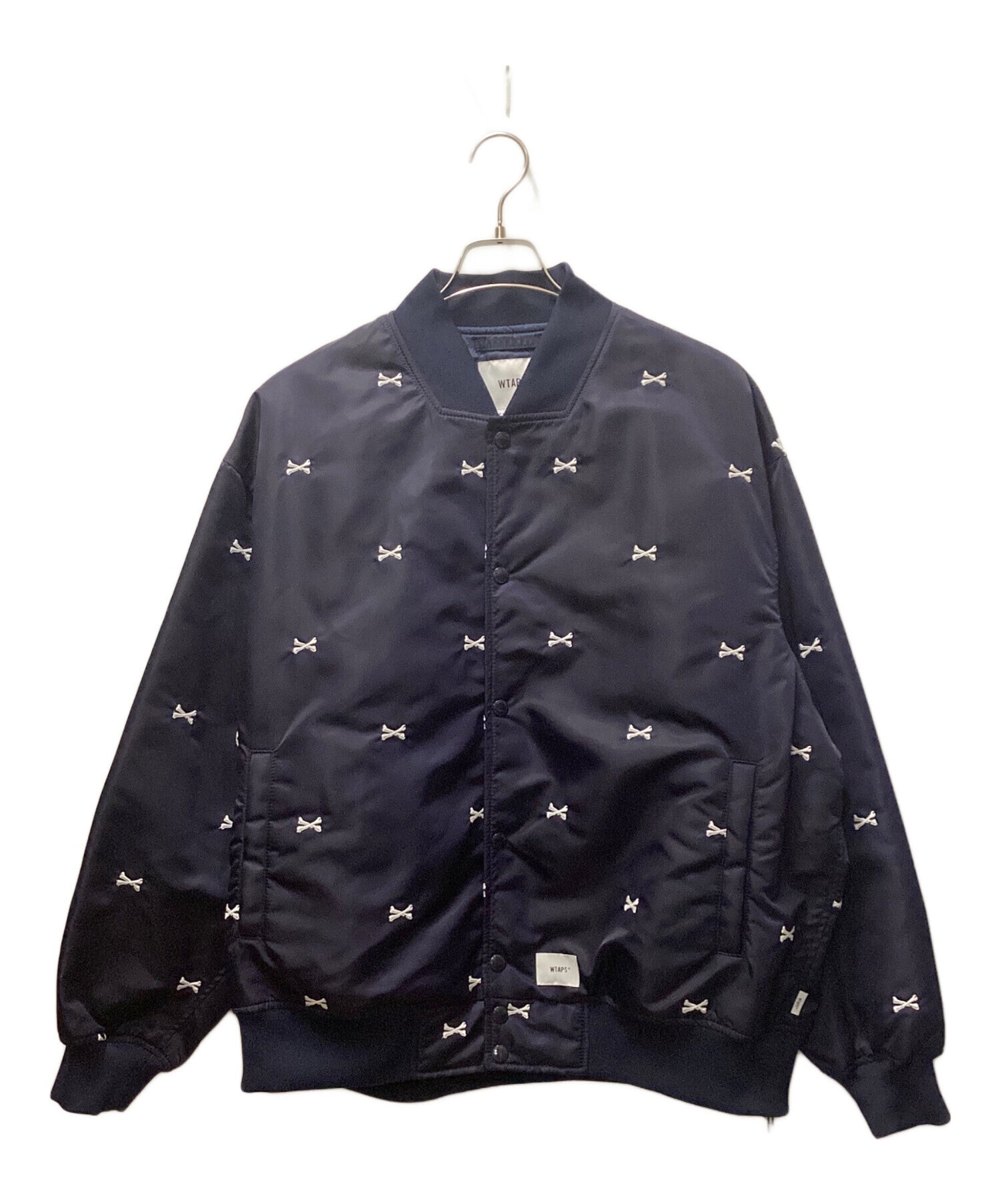 WTAPS®︎ TEAM JACKET/NYLON.TWILL NAVY L WTAPS TEAM JACKET ⁄ NYLON