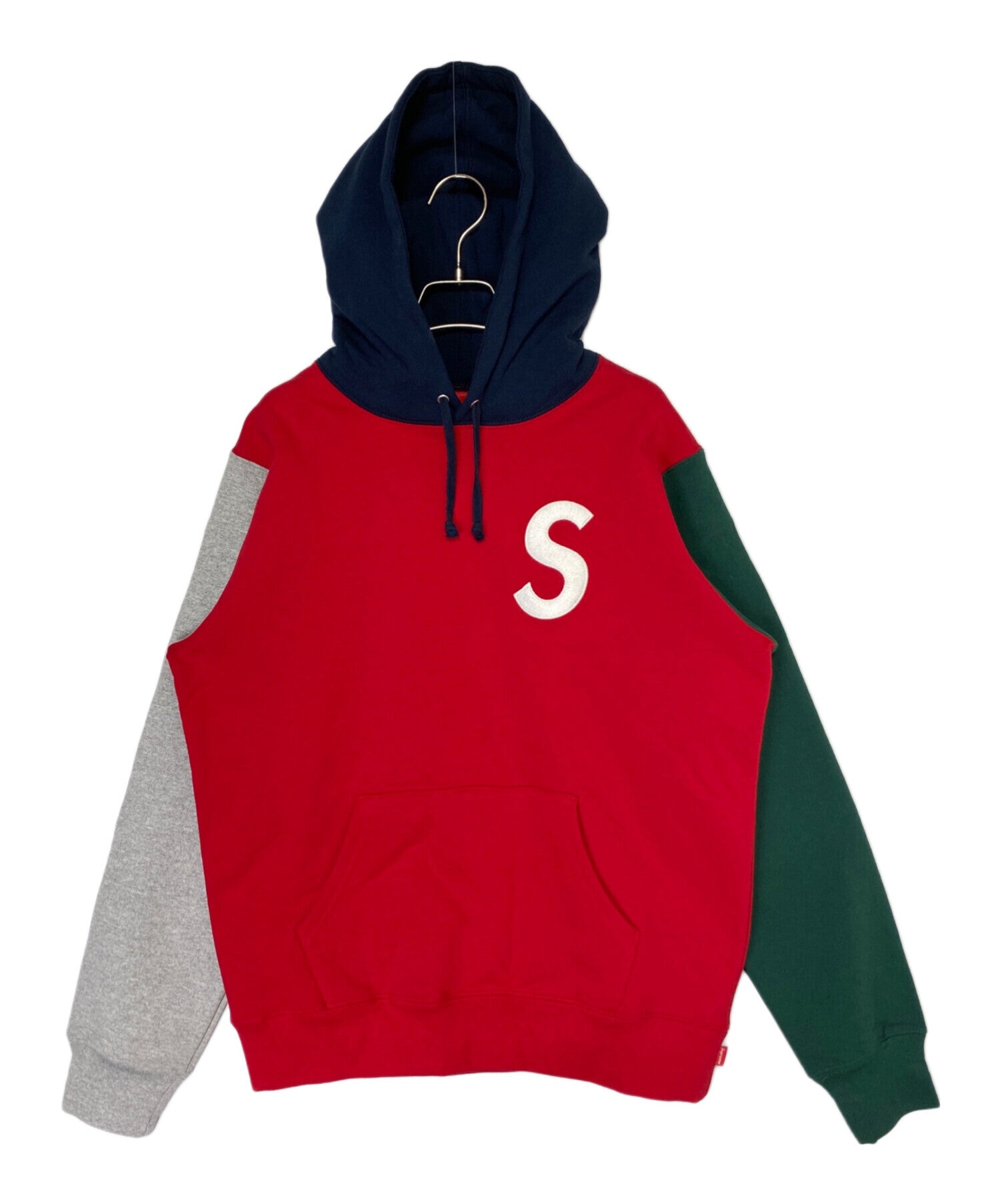 Pre-owned] SUPREME S Logo Colorblocked Hooded Sweatshirt – Archive  