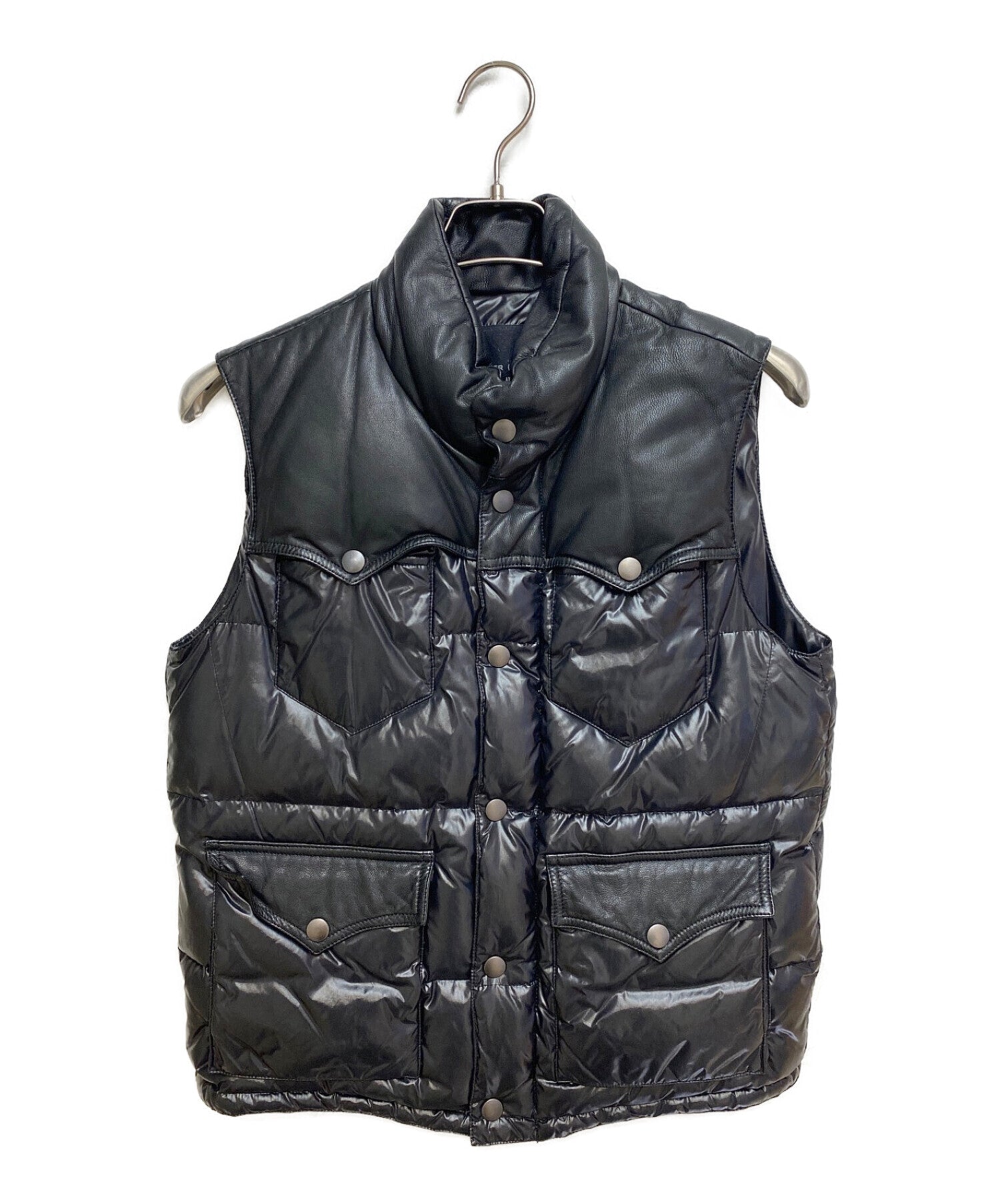 [Pre-owned] NUMBER (N)INE Leather Switched Down Vest