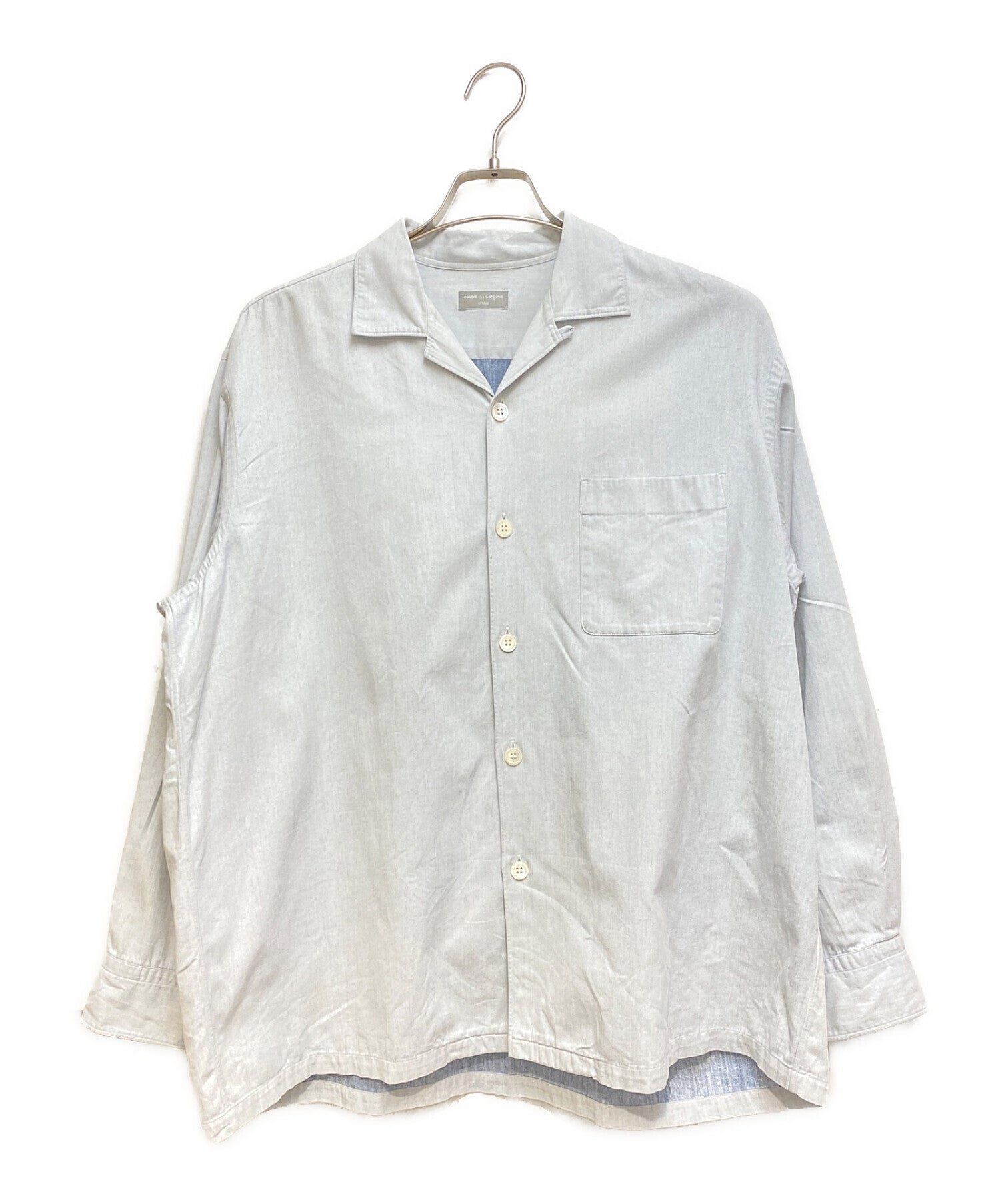 [Pre-owned] COMME des GARCONS HOMME Oversize open collar shirt / AD199