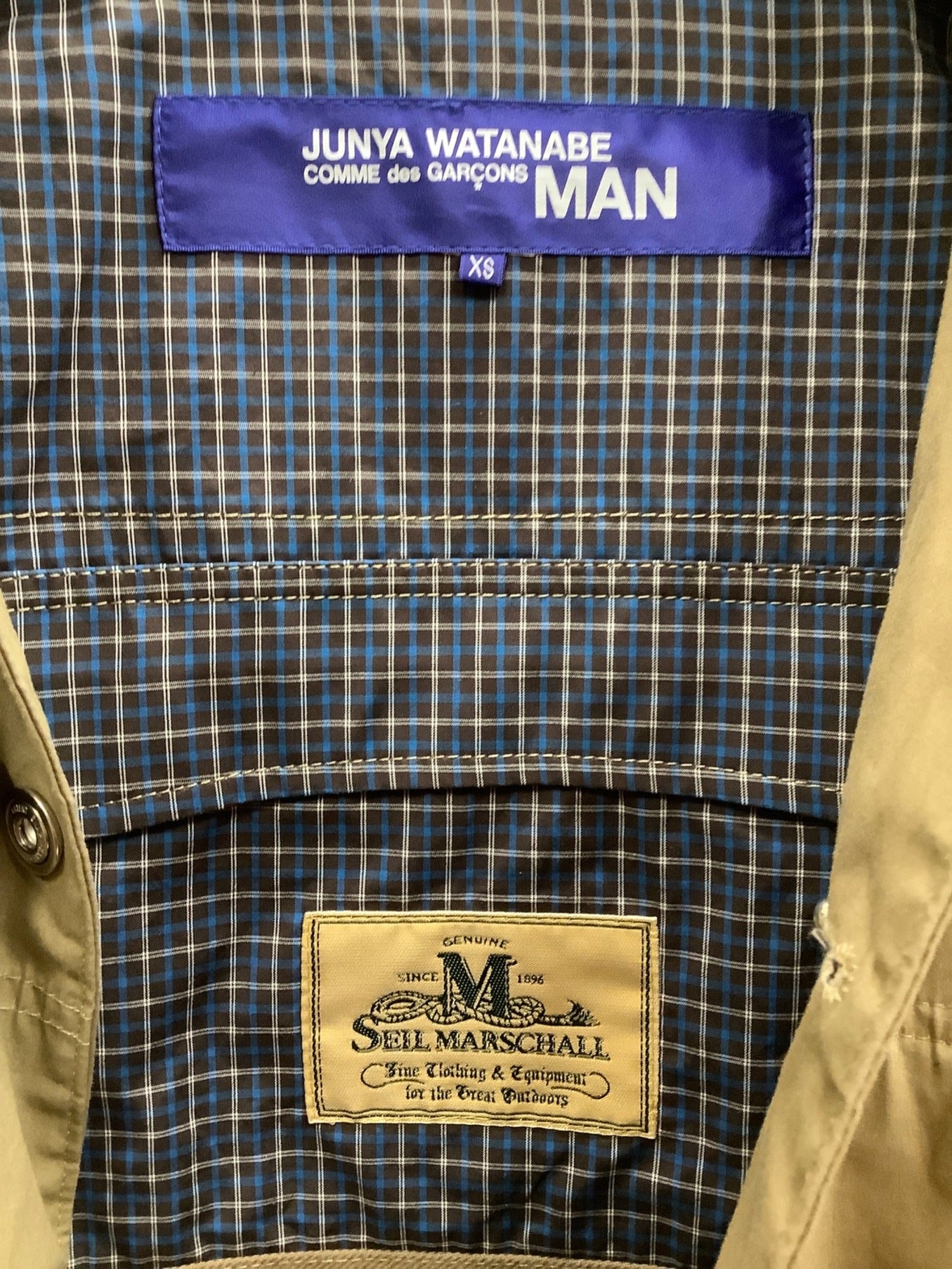 Comme des Garcons Junya Watanabe Man Cotton Weather แจ็คเก็ตพาราฟิน WM-J401