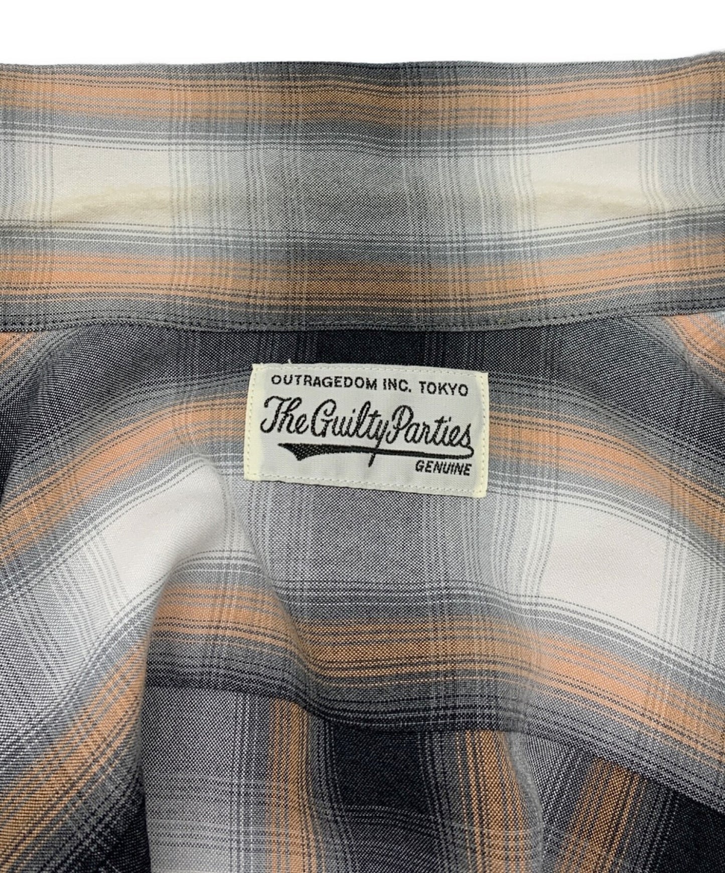 Wacko Maria Ombre ตรวจสอบเสื้อเชิ้ต