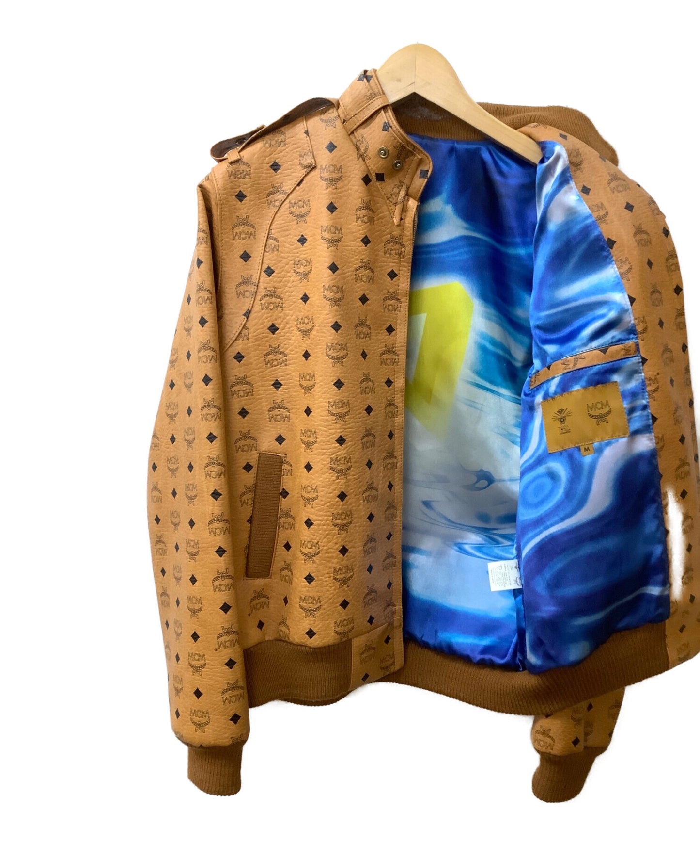 MCM × 현상 가죽 라이더 재킷 tazjkt-002