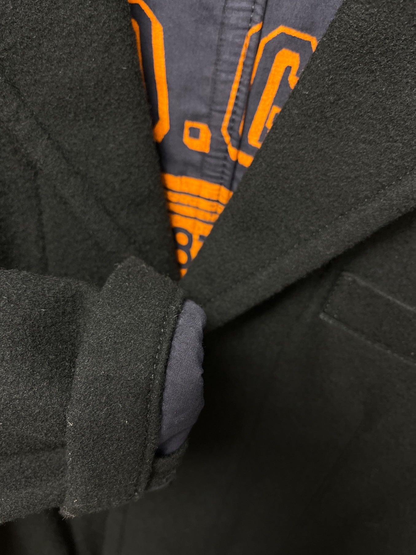 Comme des Garcons Homme College Print 3B 울 조정 재킷 HR-J072