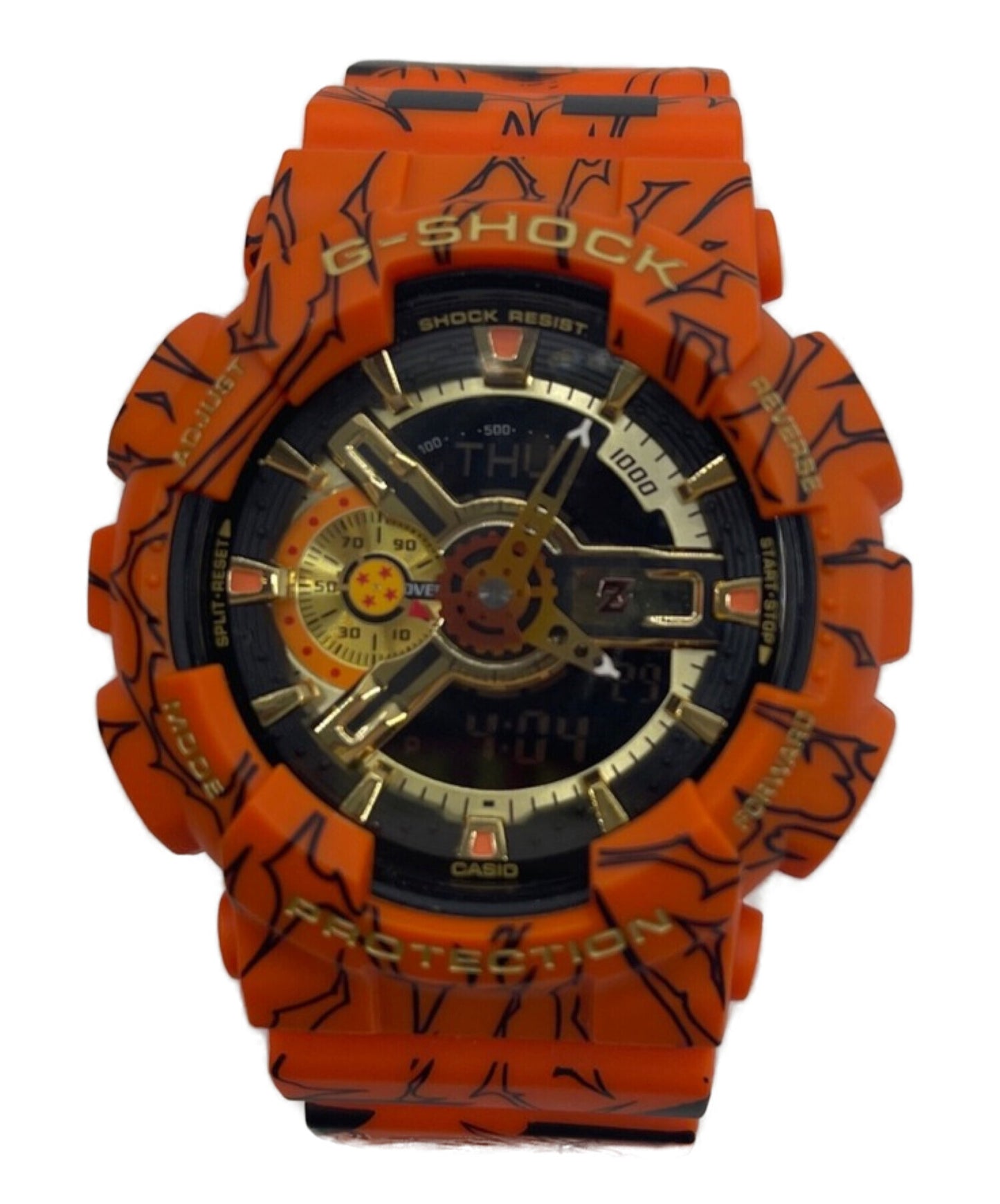Casio G-Shock Dragonball Z โมเดลการทำงานร่วมกัน GA-110JDB