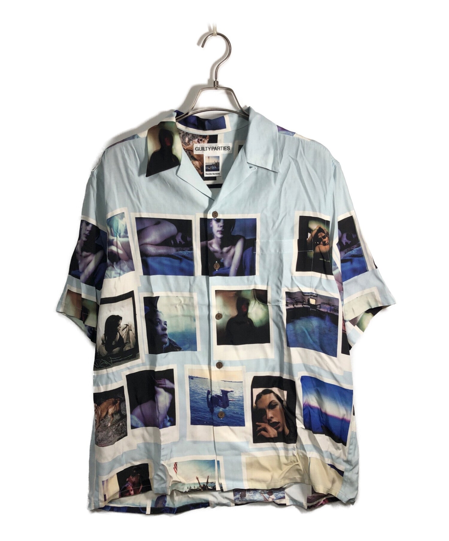 WACKO MARIA DAVIDE SORRENTI photo print rayon shirt 31-231-10-041369