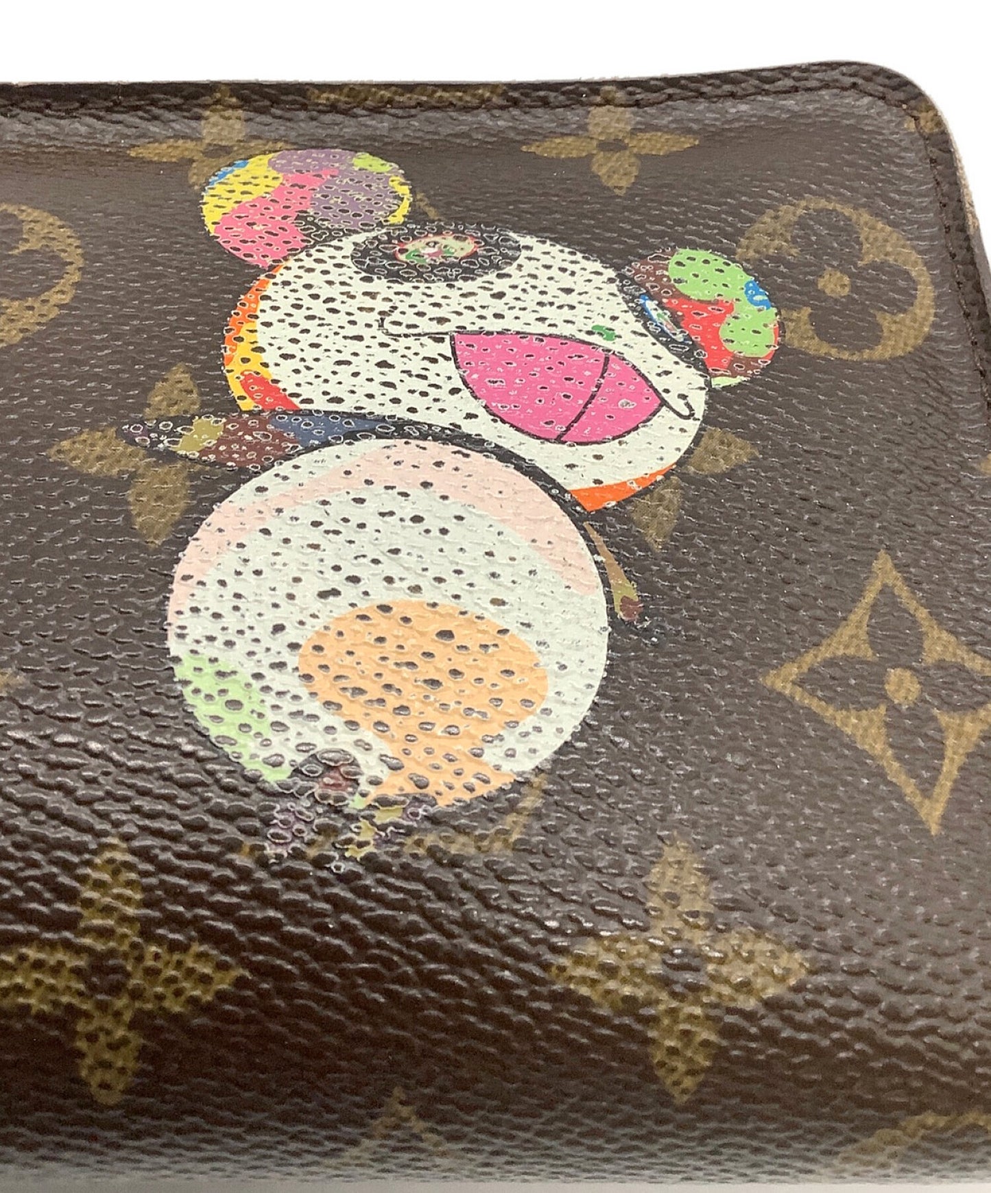 路易·威登(Louis Vuitton)×takashi Murakami会标Panda Portmone Zip/Long Wallet M61729