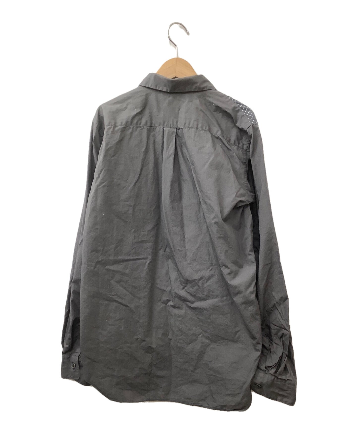 黑色COMME DES GARCONS DOT-SKIRT衬衫1E-B005