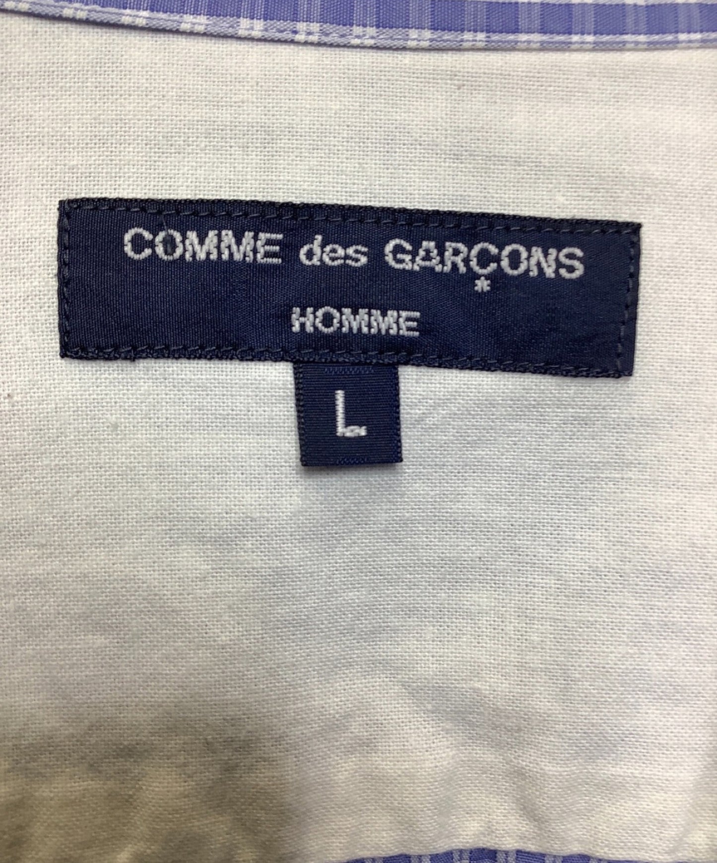 Comme des Garcons Homme Gingham檢查襯衫HD-B011