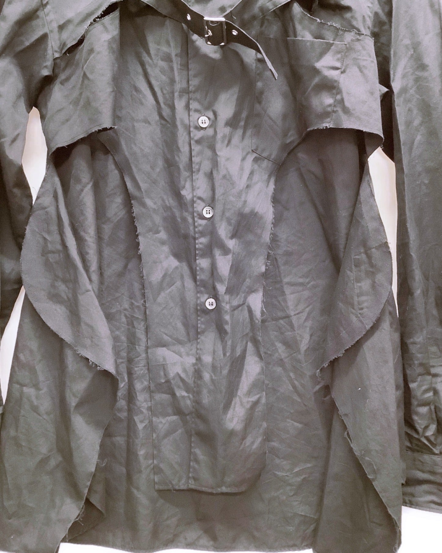 Comme des Garcons Homme Plus帶扣分層襯衫PG-B019