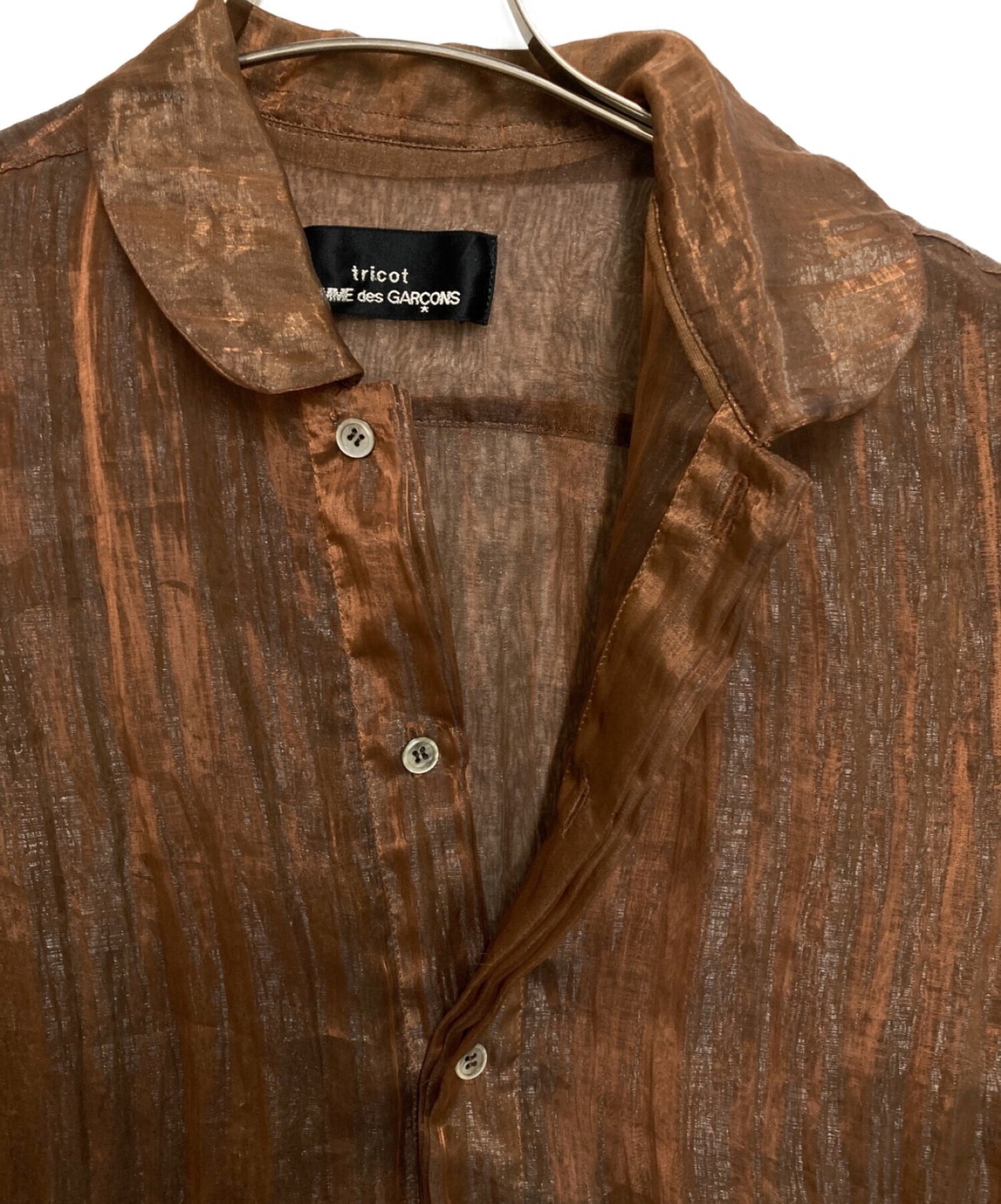 Tricot Comme des Garcons透明衬衫TB-111011