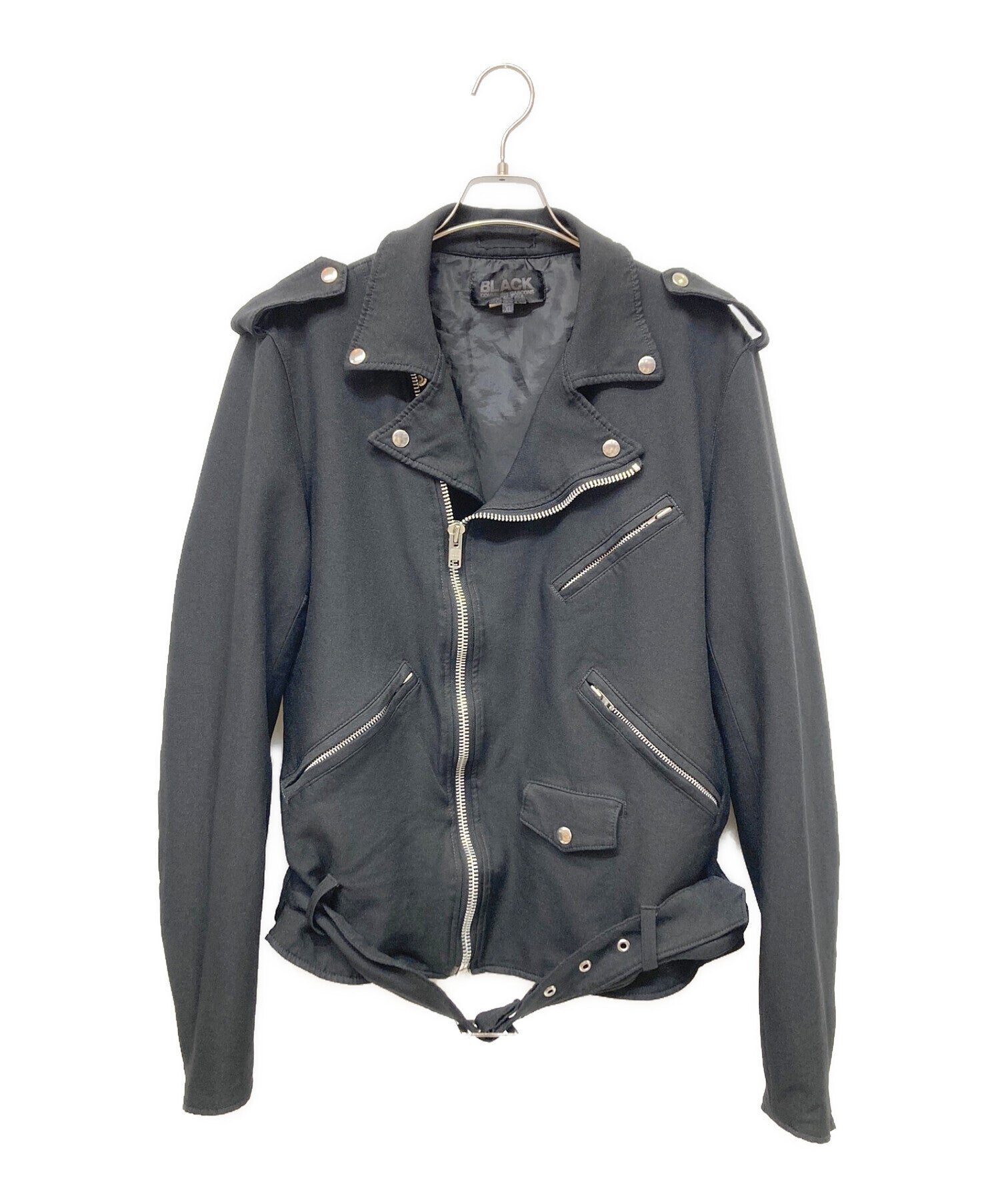 Pre-owned] BLACK COMME des GARCONS double riders jacket 1M-J026