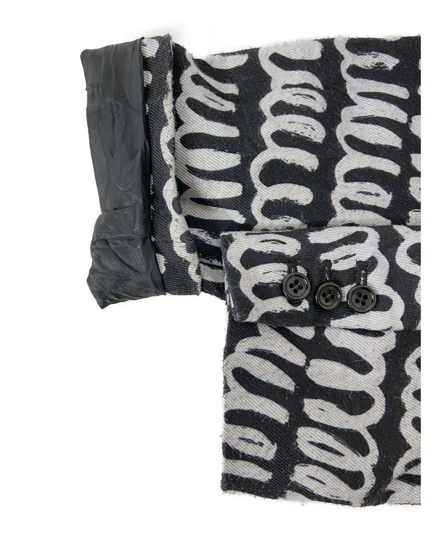 Black Comme Des Garcons 19a/W3B 더블 테일러드 재킷 AD20191D-J001