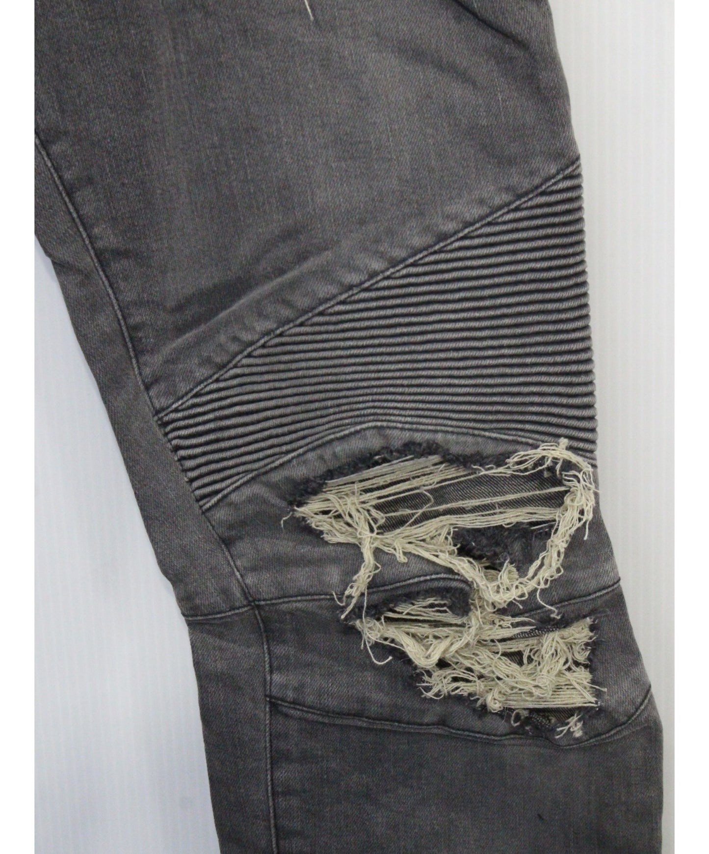 발 메인 손상 자전거 타는 사람 데님 바지 5428Z075