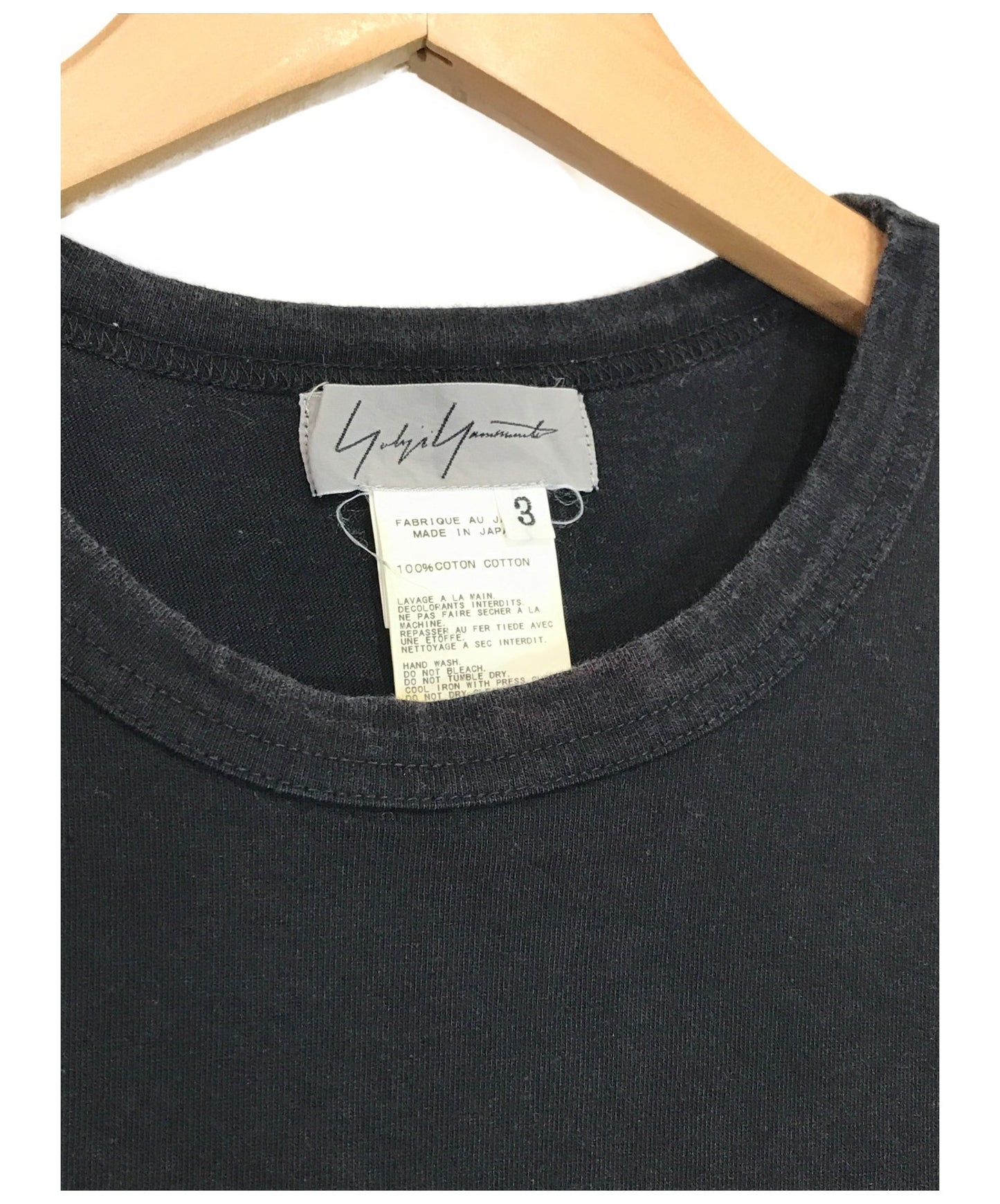 yohji yamamoto 짧은팔 컷 앤 세트 HP-T90-099