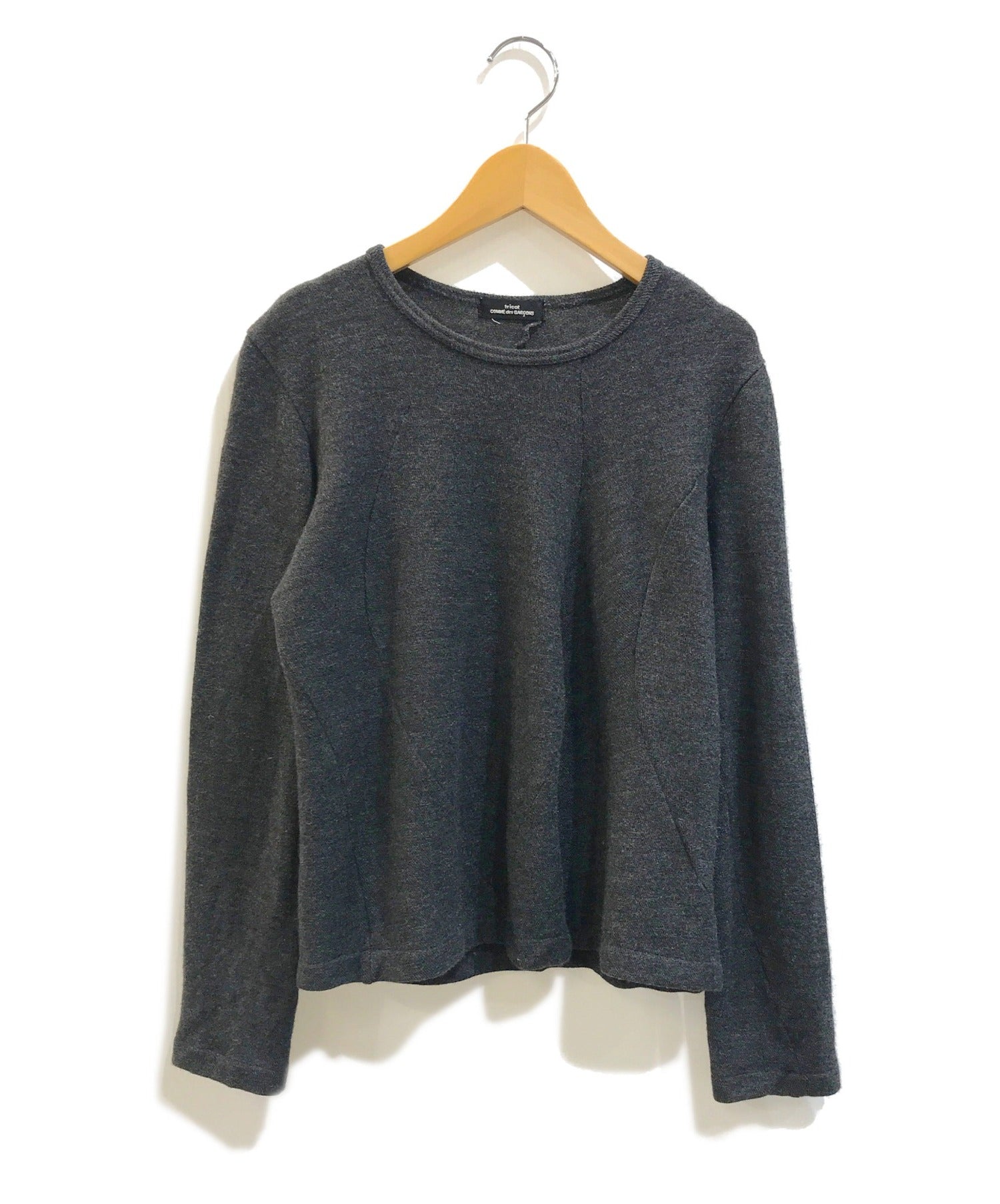 tricot COMME des GARCONS Asymmetric panel knit TH-T044