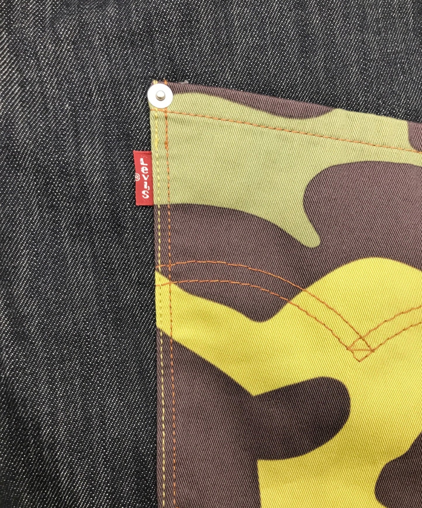 Eye Junya Watanabe Man Comme des Garcons × Levi ของ 19ss ที่สร้างขึ้นใหม่กางเกงยีนส์ WC-P923