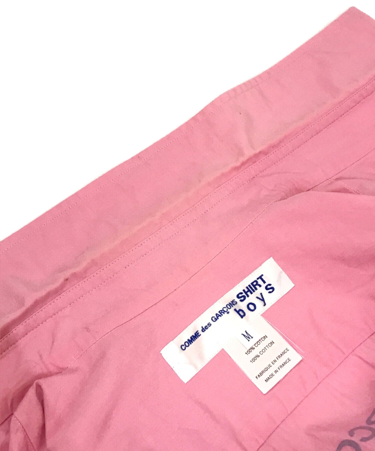 Comme des Garcons เสื้อเชิ้ตเด็กหลังพิมพ์เสื้อ