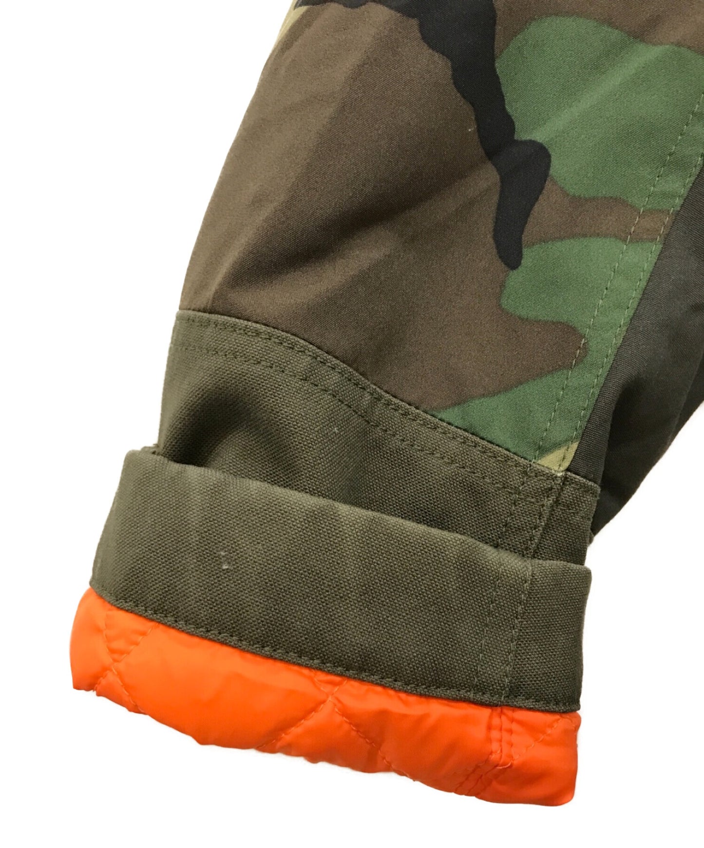 눈 Comme Des Garcons Junya Watanabe Man 스위칭 위장 필드 코트 WR-C903