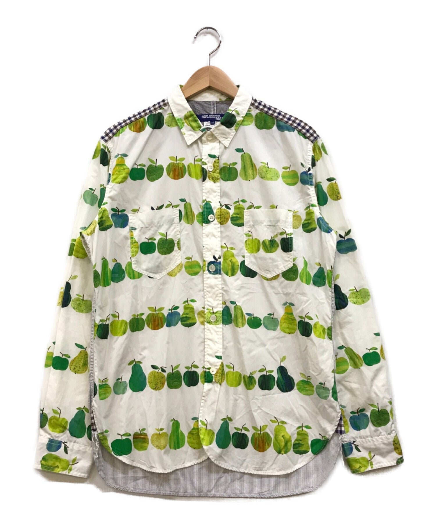 JUNYA WATANABE COMME des GARCONS MAN Cotton broadcloth printed apple p