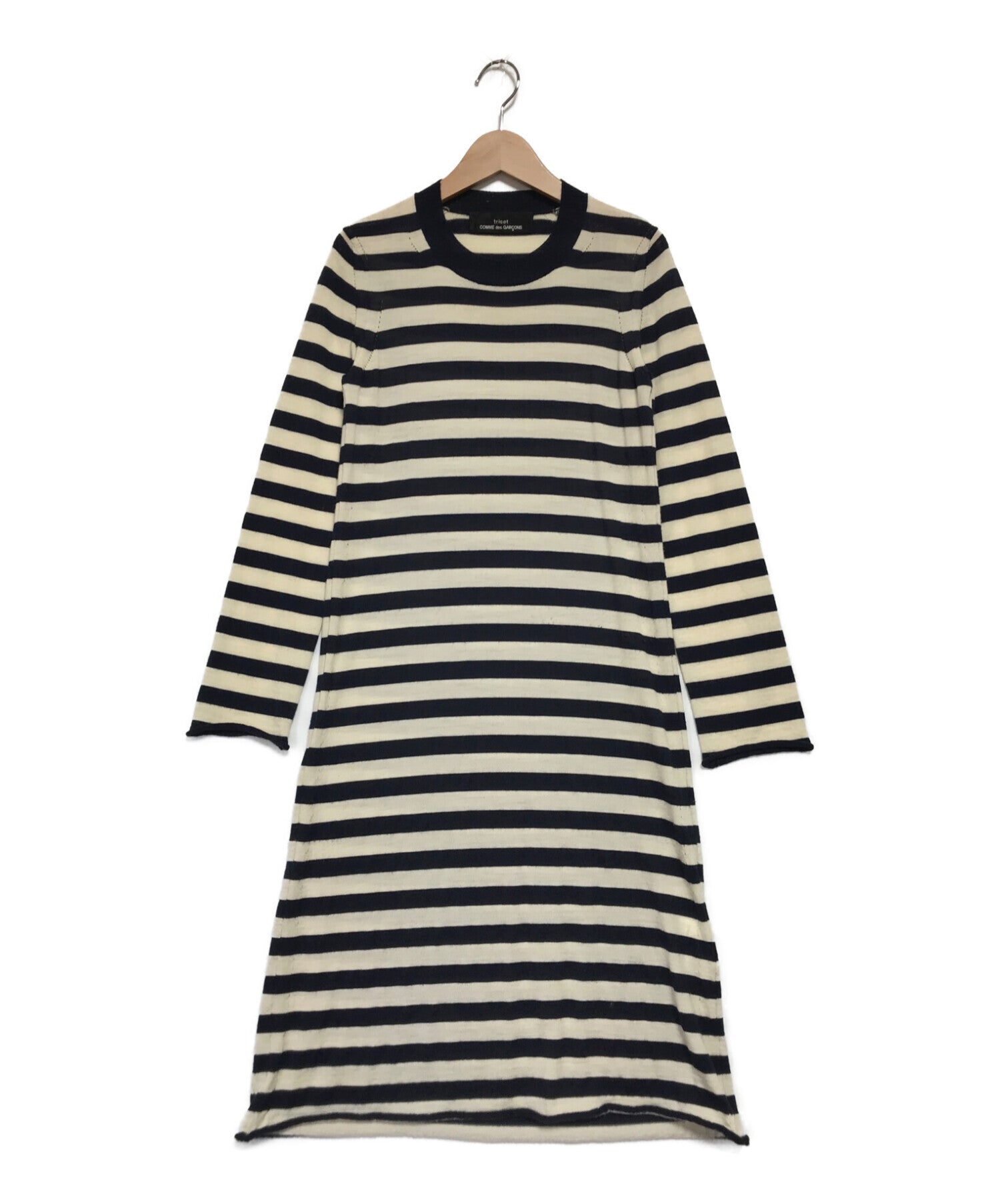 Pre-owned] tricot COMME des GARCONS Border Knit Dress TF-N001