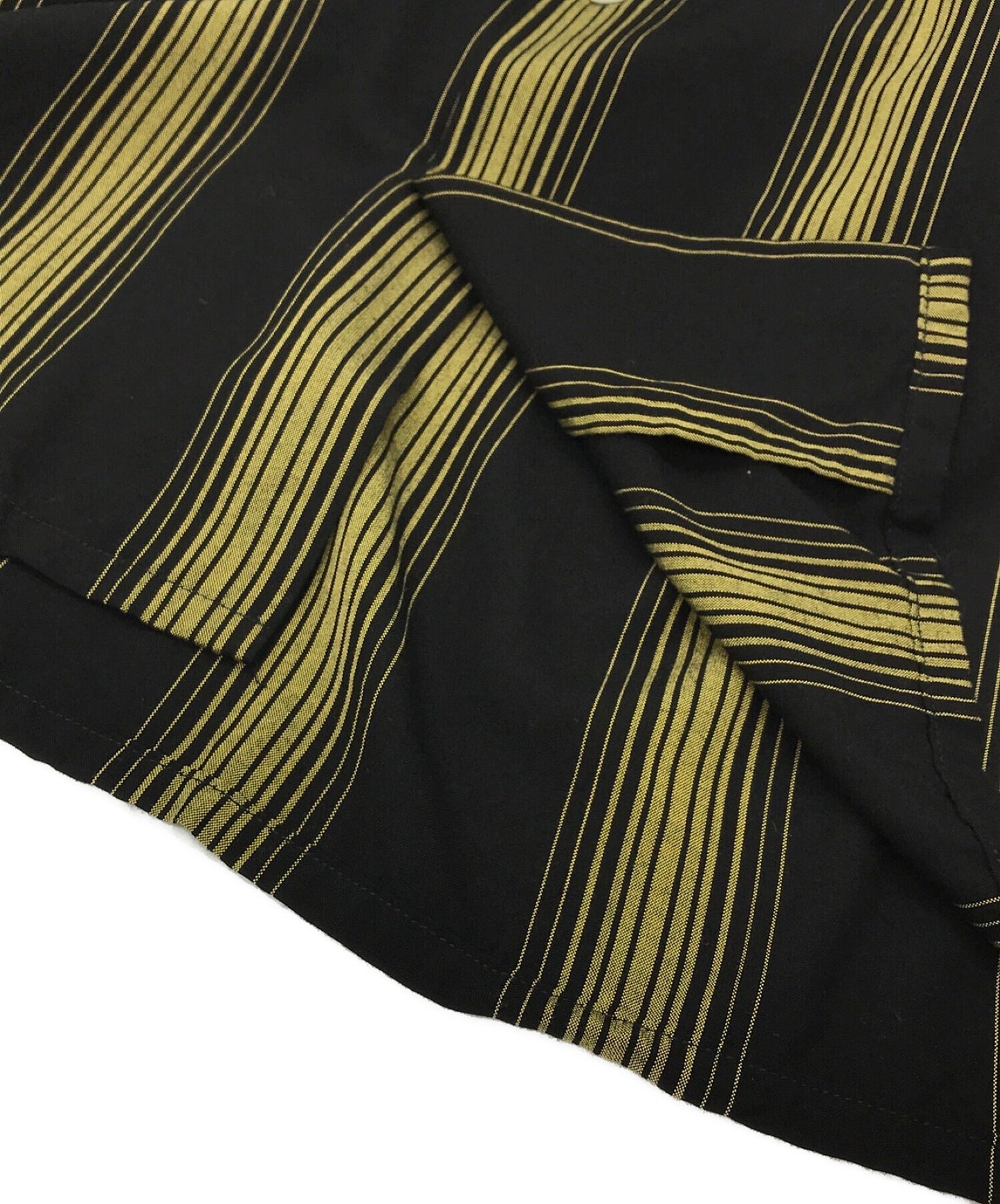 Wacko Maria 스트라이프 오픈 칼라 셔츠 S/s 22SS-WMS-OC14