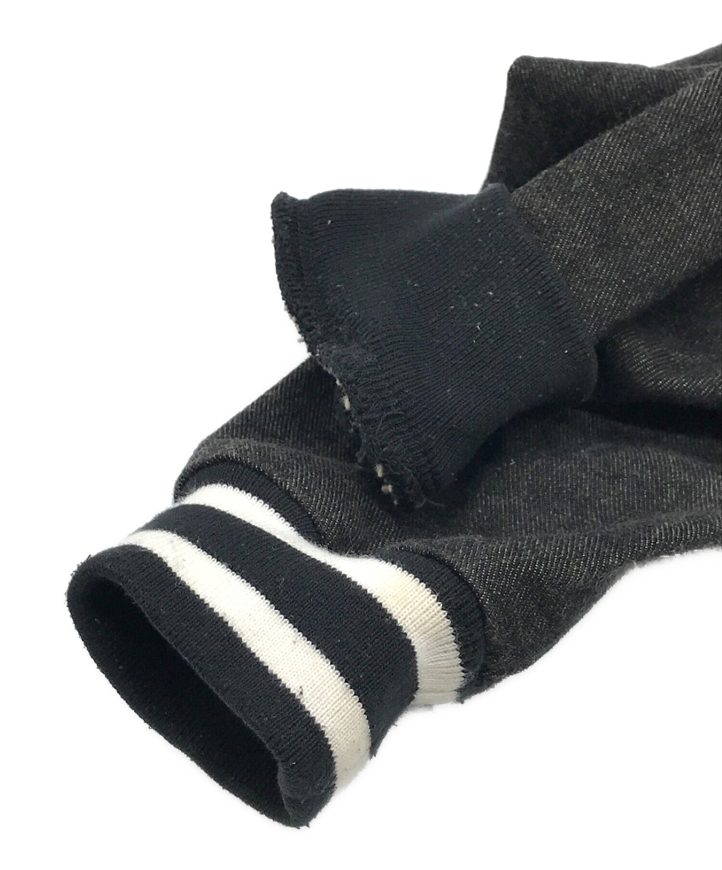 沐浴猿绳索徽标后刺绣牛仔体育场夹克253978