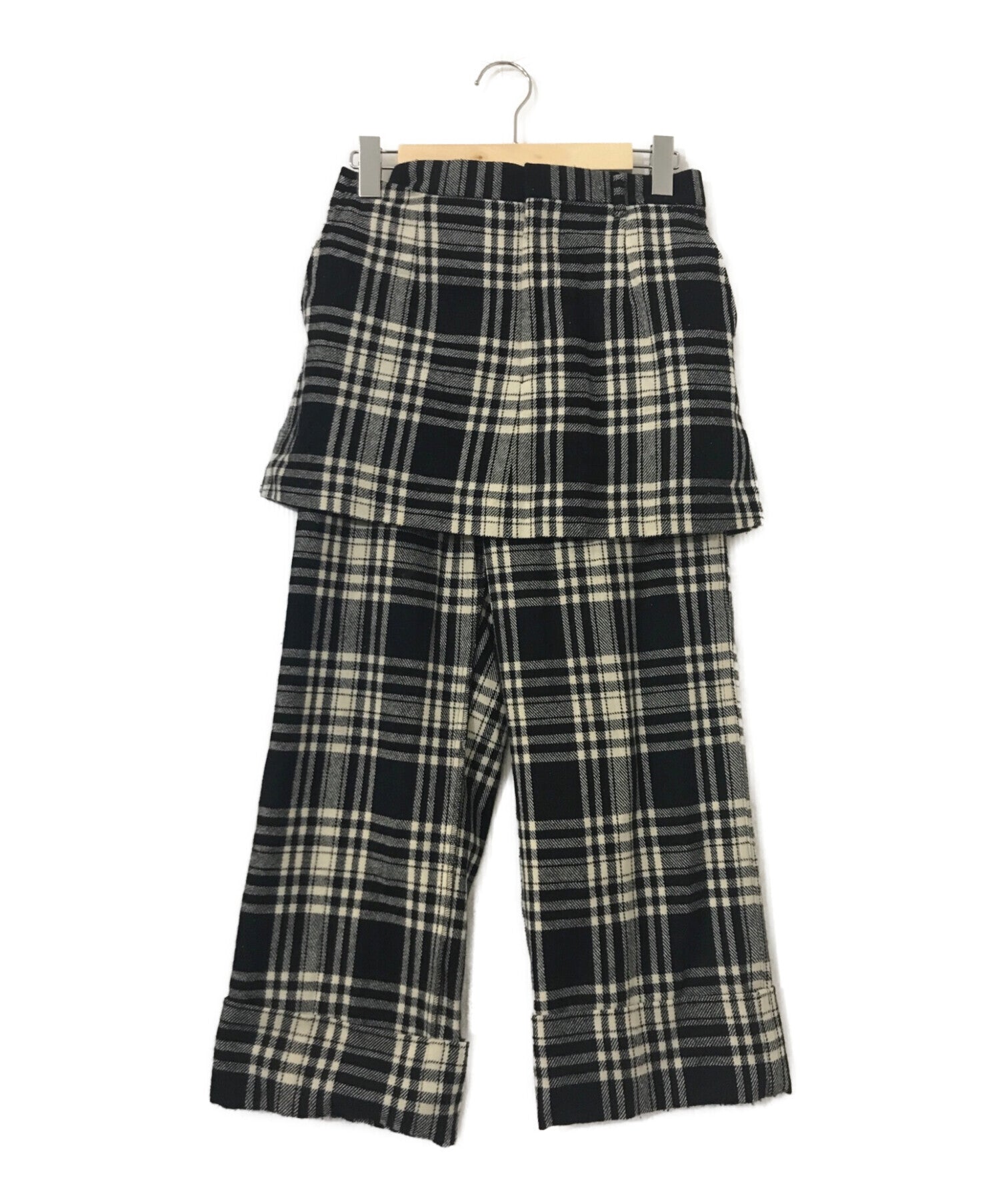 COMME des GARCONS Wool check skirt pants GP-040280 | Archive Factory