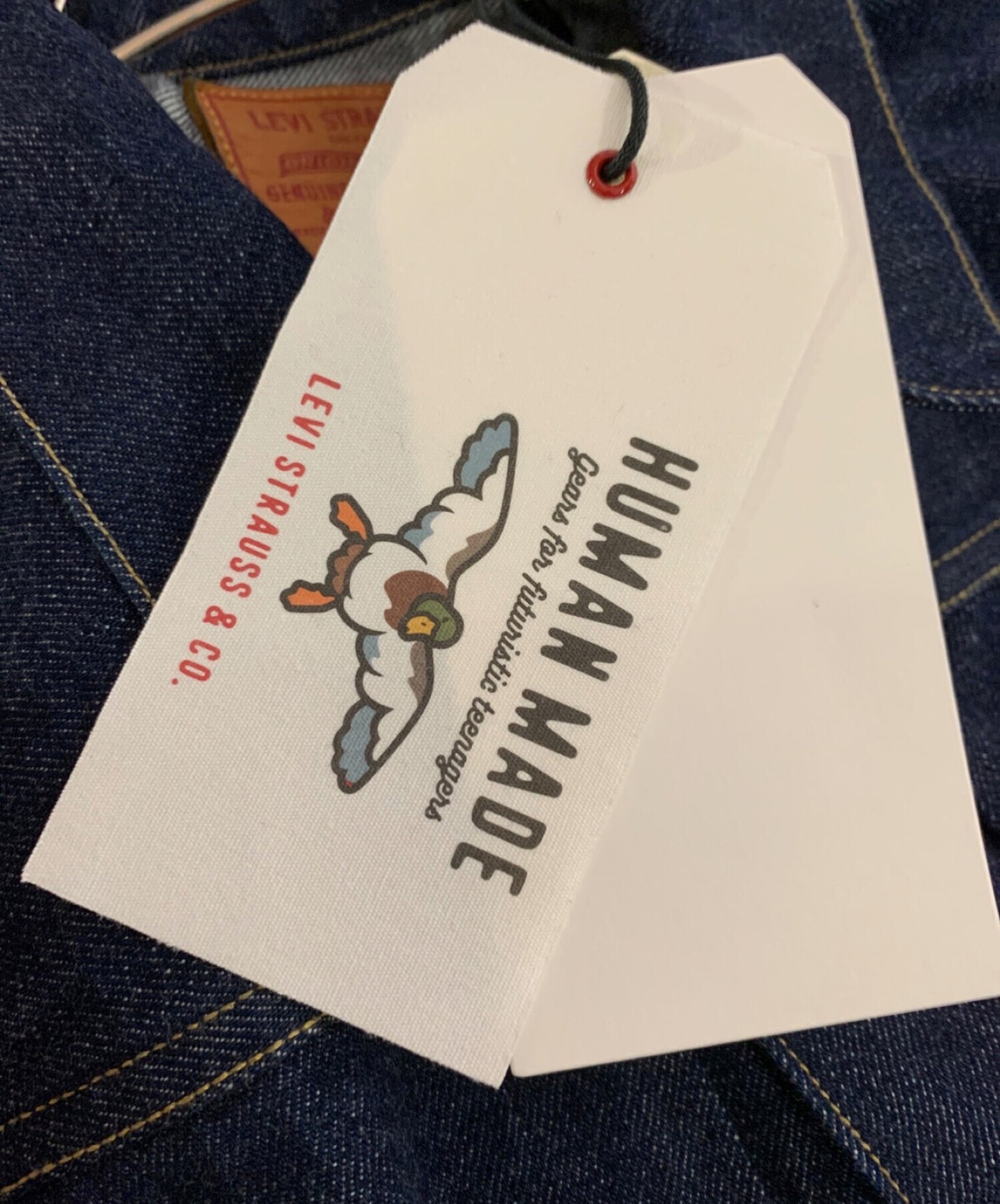 Human Made (Nigo) × Levi의 22SS 506 트럭 운전사 재킷 A3555-0000