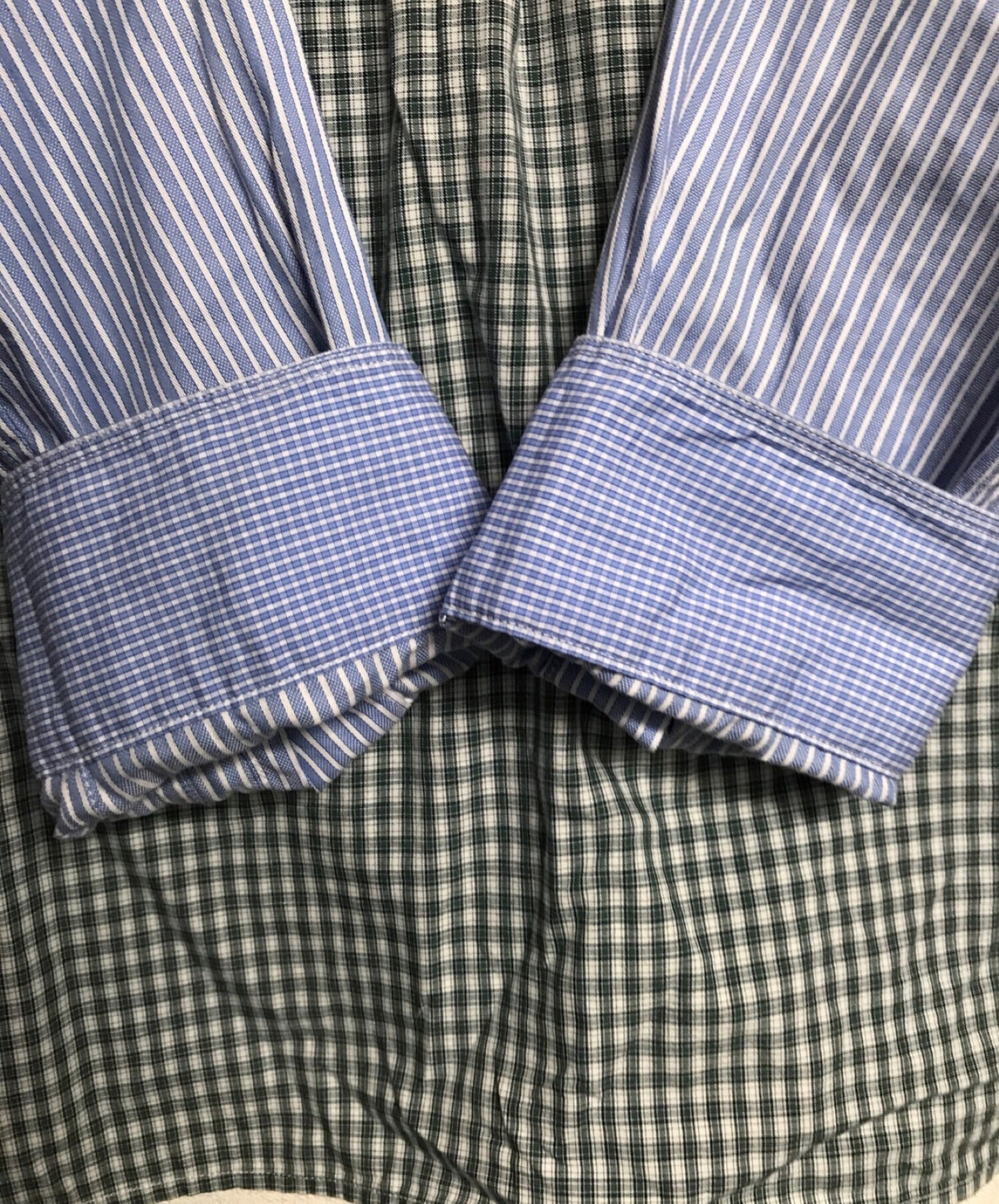 Comme des garcons junya watanabe man เสื้อเชิ้ตลายหลายวัสดุ WF-B012