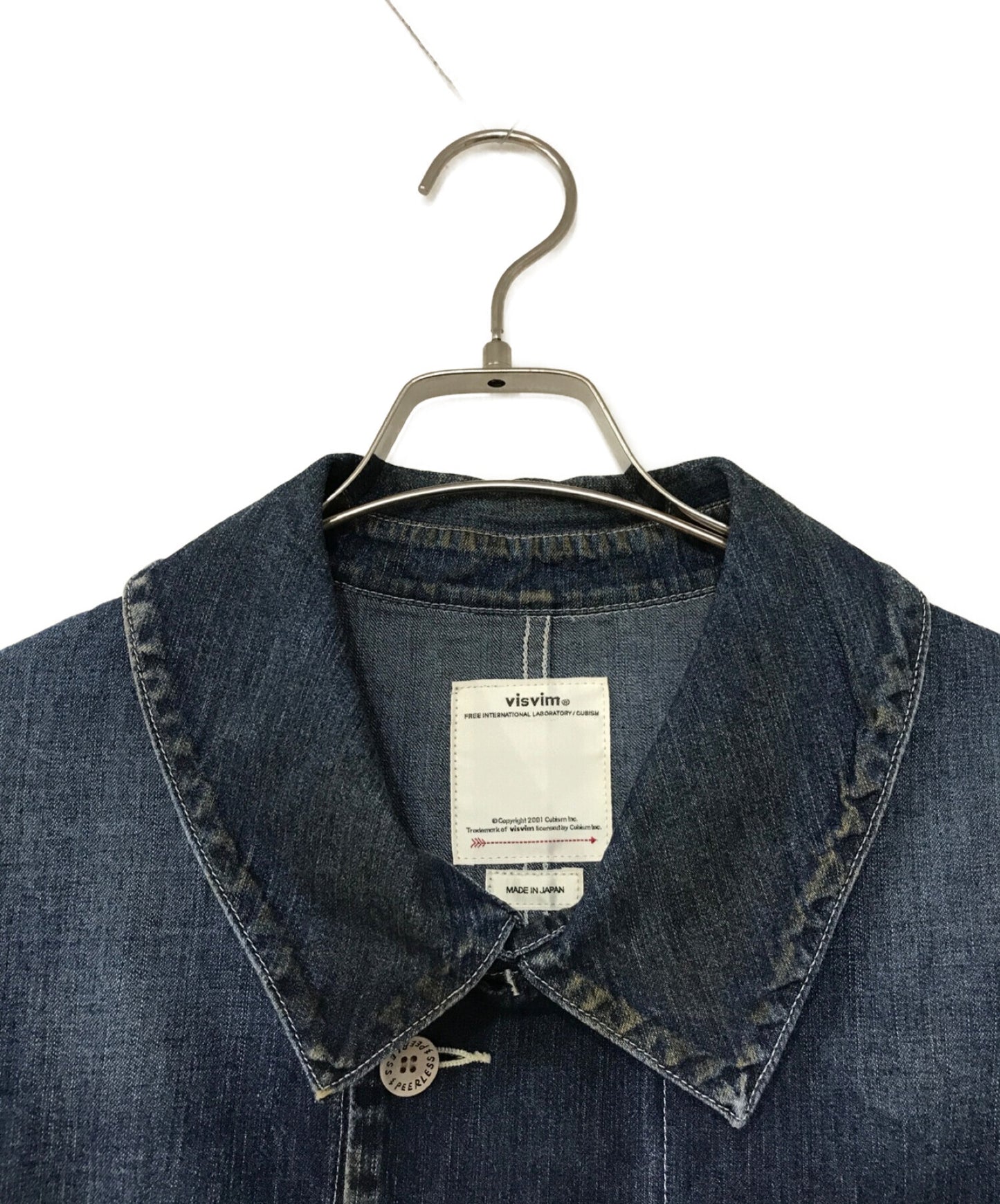 Visvim Grease Monkey Coat Dry Denim 0119105006008