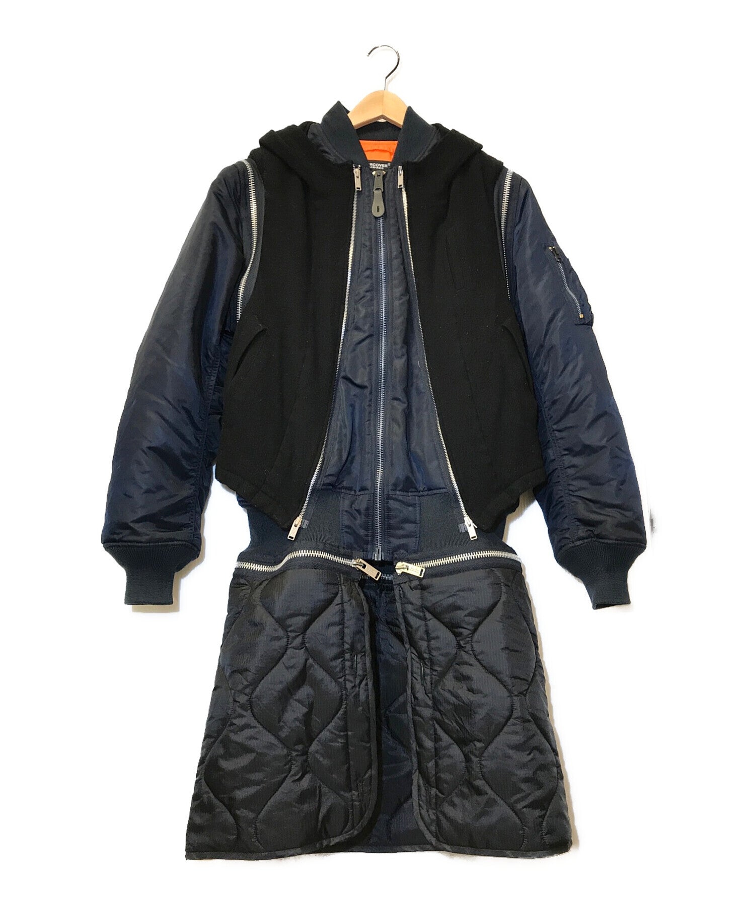 UNDERCOVER × ALPHA 21AW Docking Wool Shrink MA-1 Coat Coat Jacket UC2A