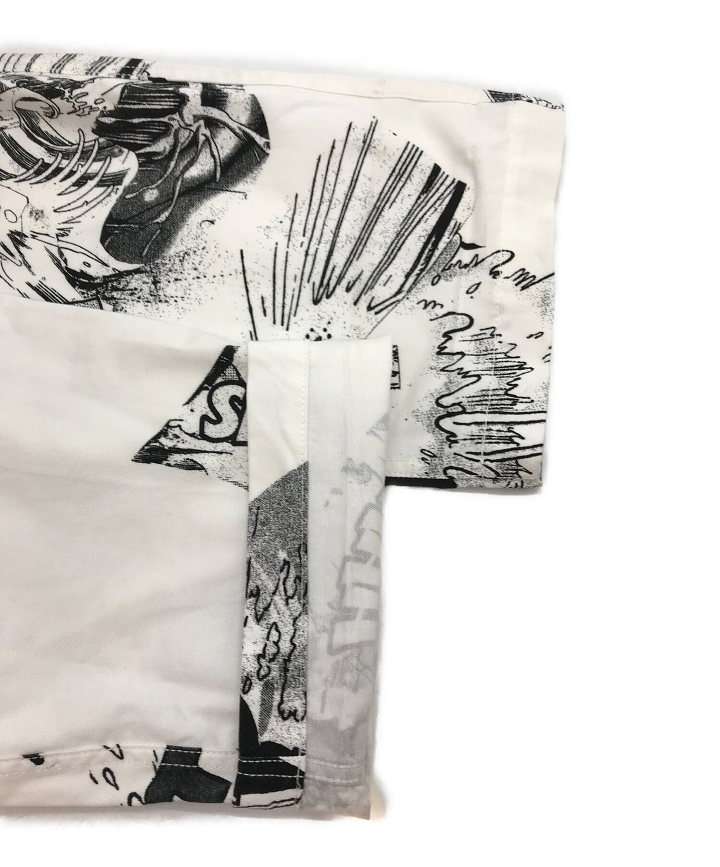 Comme des Garcons เสื้อ 22SS กางเกงแพนตี้ / พิมพ์ / กว้าง / ด้านข้างปุ่ม / คอลเลกชันสวมใส่ / fi-p117