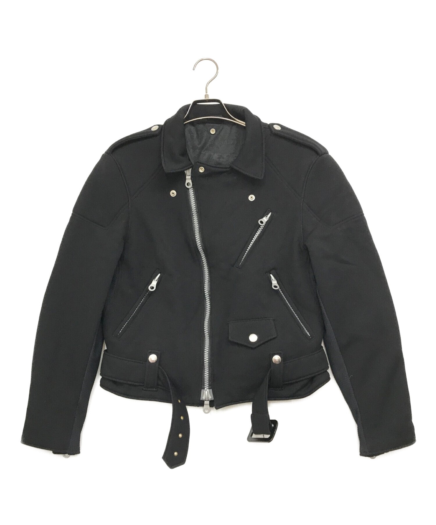 Yohji Yamamoto pour homme 04AW Dainese Period Double Rider Jacket Cut-