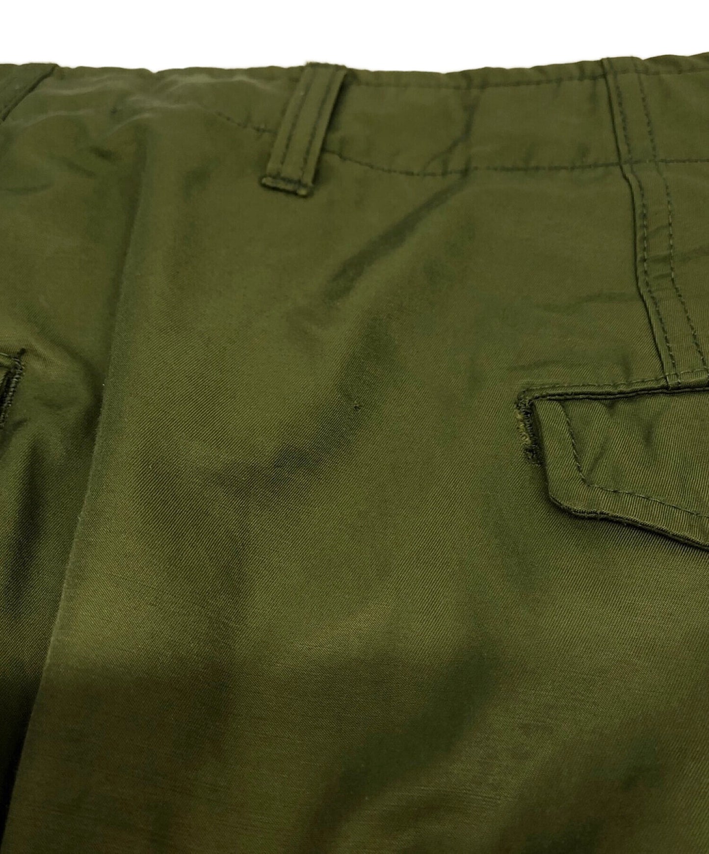 Junya Watanabe Man Comme des Garcons棉花尼龙斜纹盐收缩水驱虫货物裤WC-P032